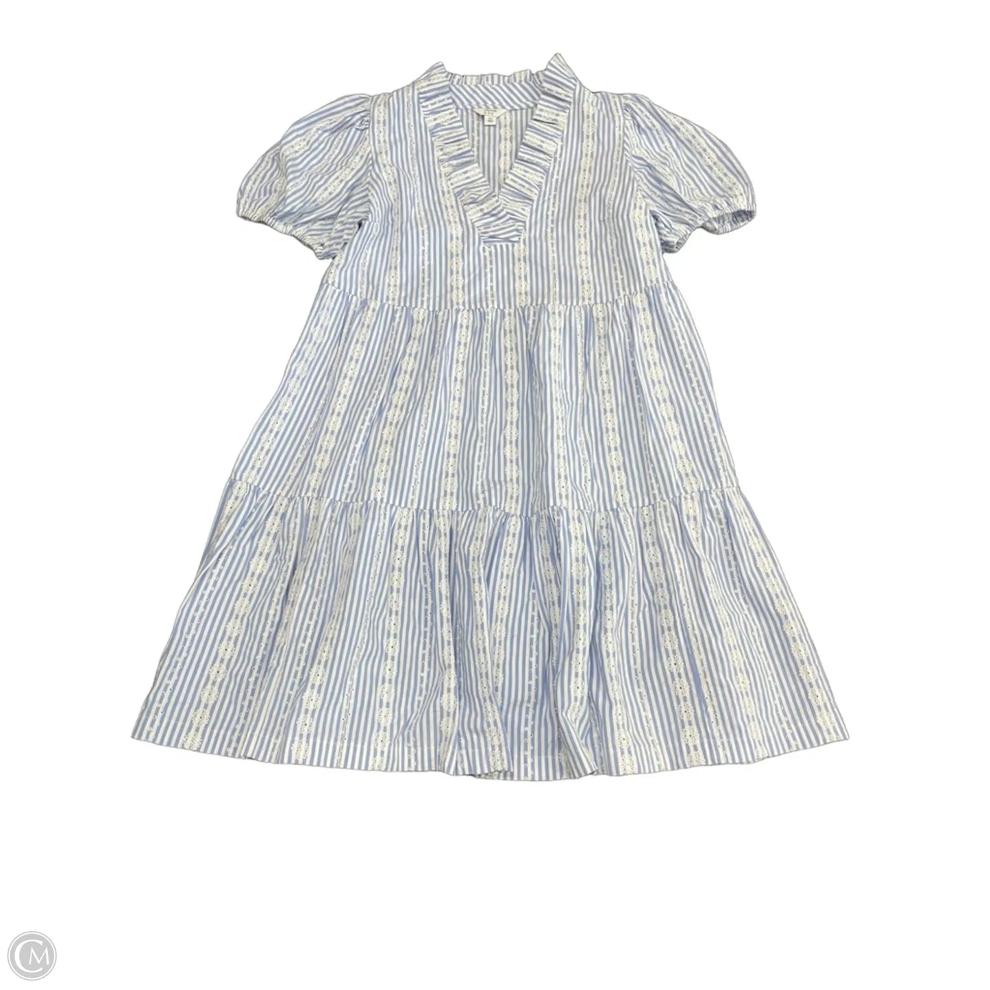 Dress Casual Short By Crown And Ivy In Blue & White, Size: Sp