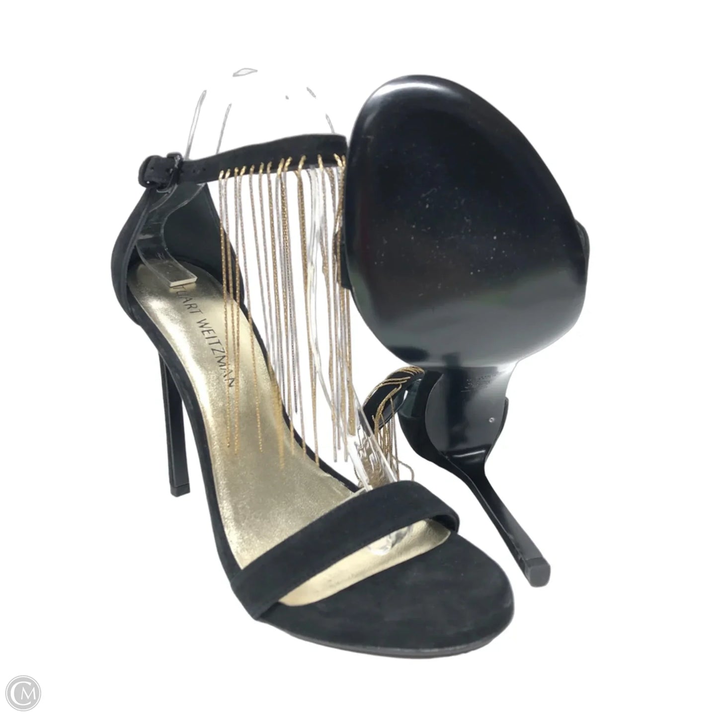 Sandals Designer By Stuart Weitzman In Black, Size: 10