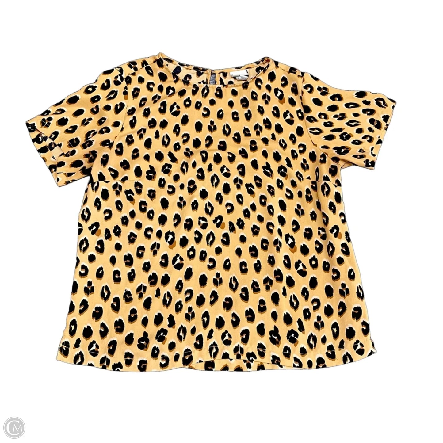 Top Short Sleeve By A New Day In Leopard Print, Size: M