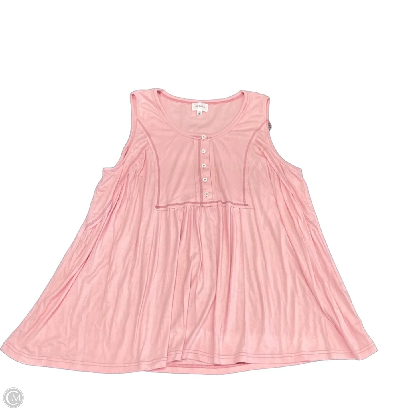 Top Sleeveless By Heyson In Pink, Size: 1x