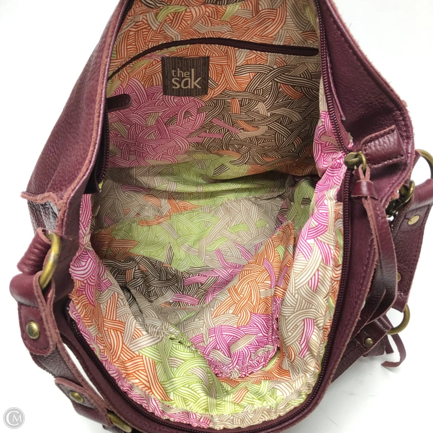 Handbag Leather By The Sak, Size: Large