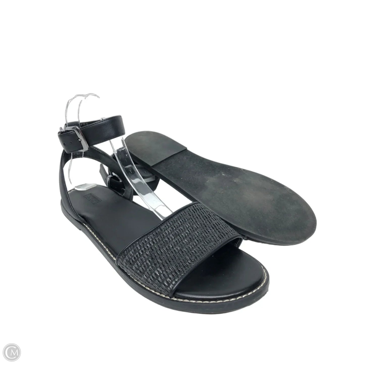 Sandals Flats By Nordstrom In Black, Size: 9.5