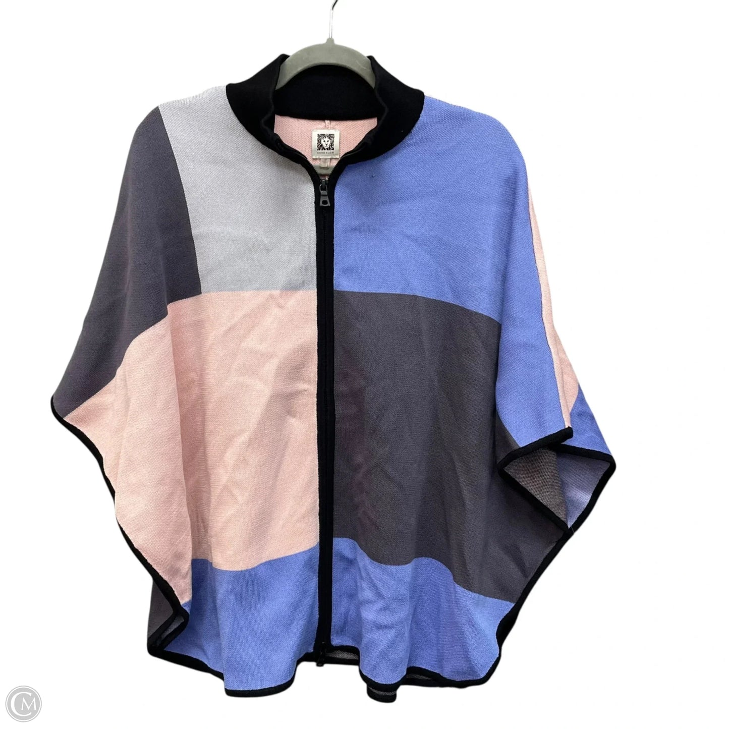 Shawl By Anne Klein In Blue & Grey, Size: M