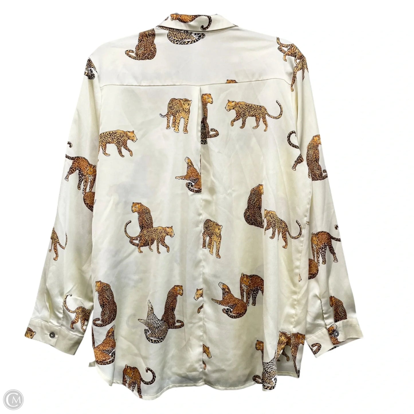 Top Long Sleeve By She + Sky In Leopard Print, Size: S