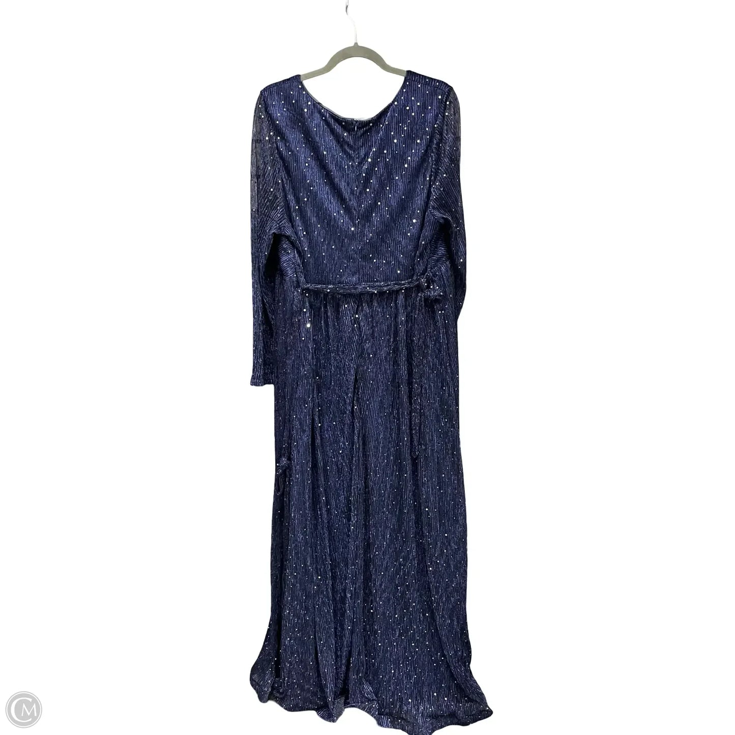 Dress Party Long By Clothes Mentor In Blue, Size: 3x