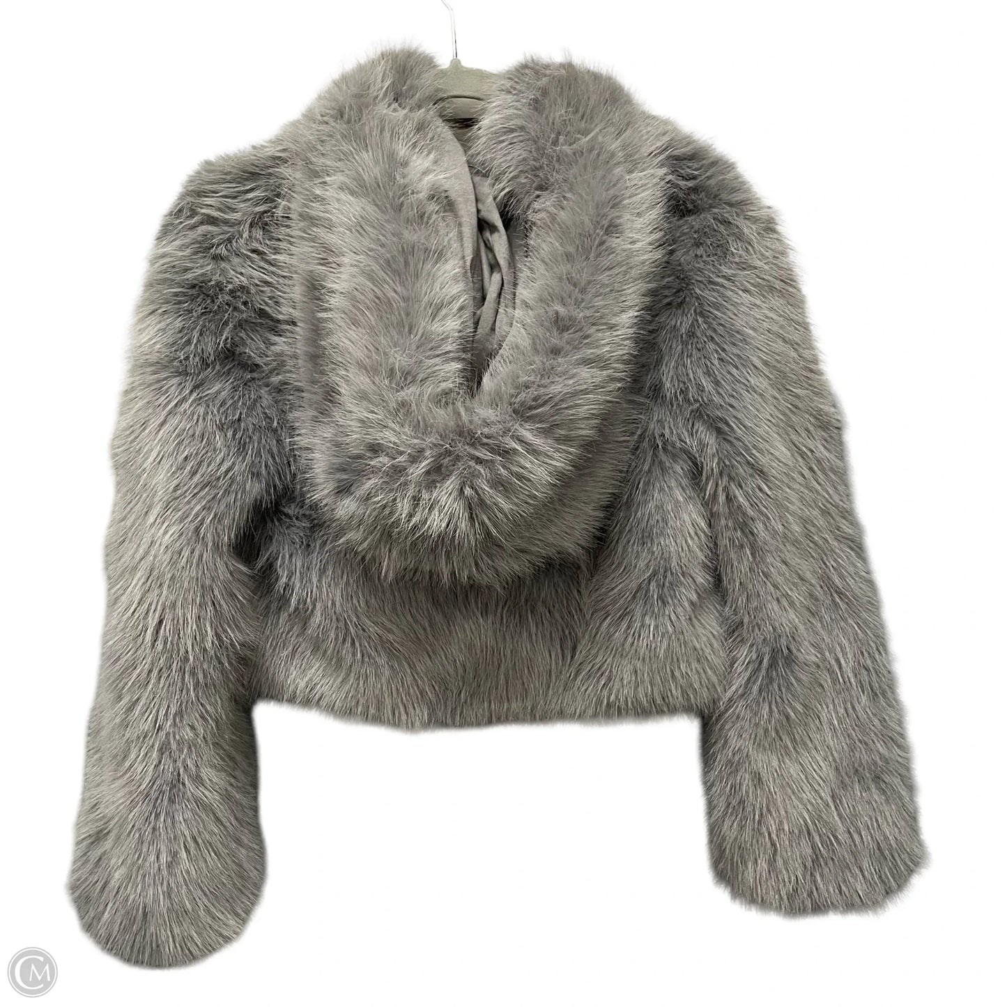 Jacket Faux Fur & Sherpa By Wild Fable In Grey, Size: Xxs