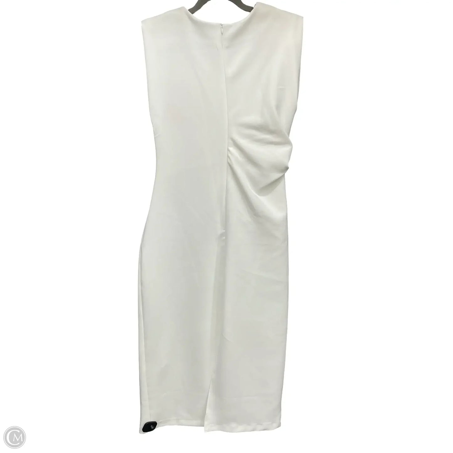 Dress Party Midi By Zara In White, Size: Xl