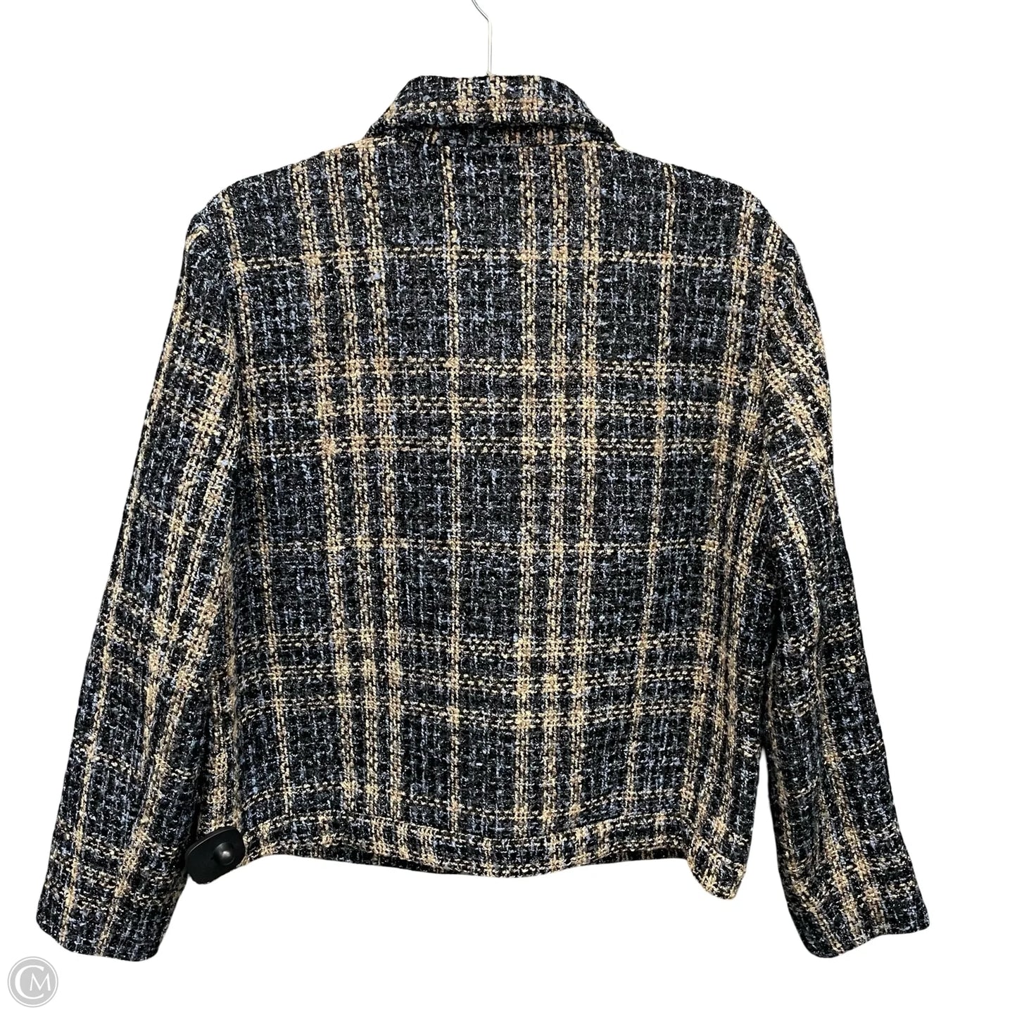 Jacket Other By Nine West In Blue & Cream, Size: L