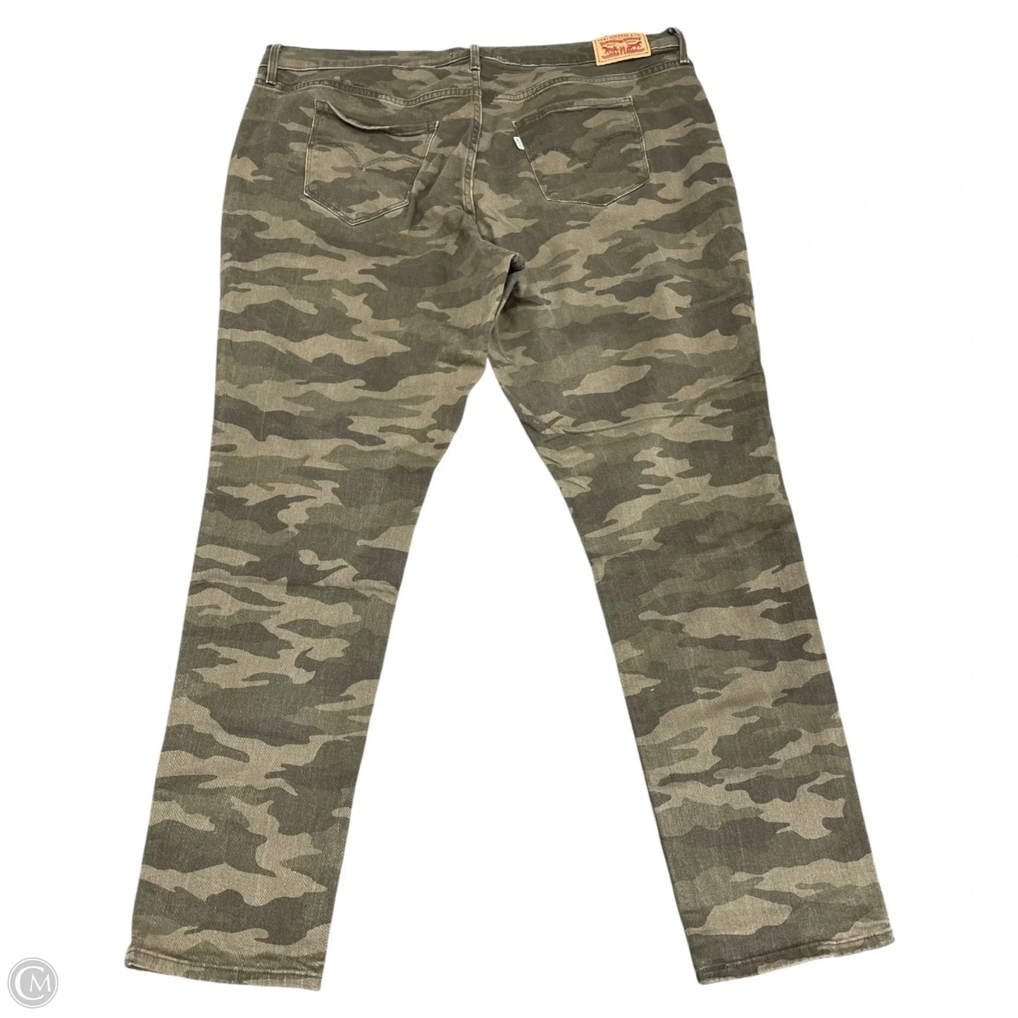 Jeans Skinny By Levis In Camouflage Print, Size: 20