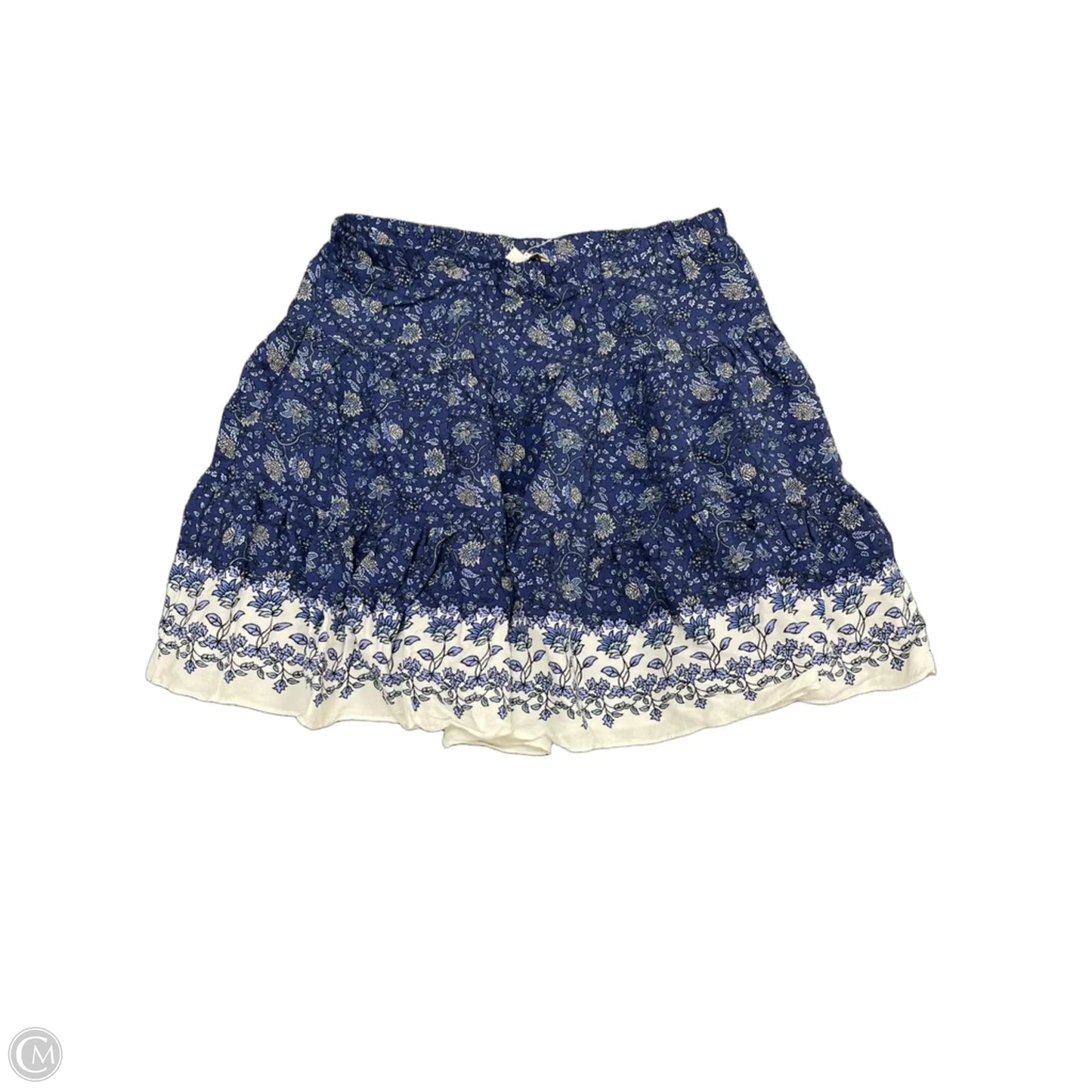 Skirt Mini & Short By Chelsea And Violet In Blue & White, Size: S