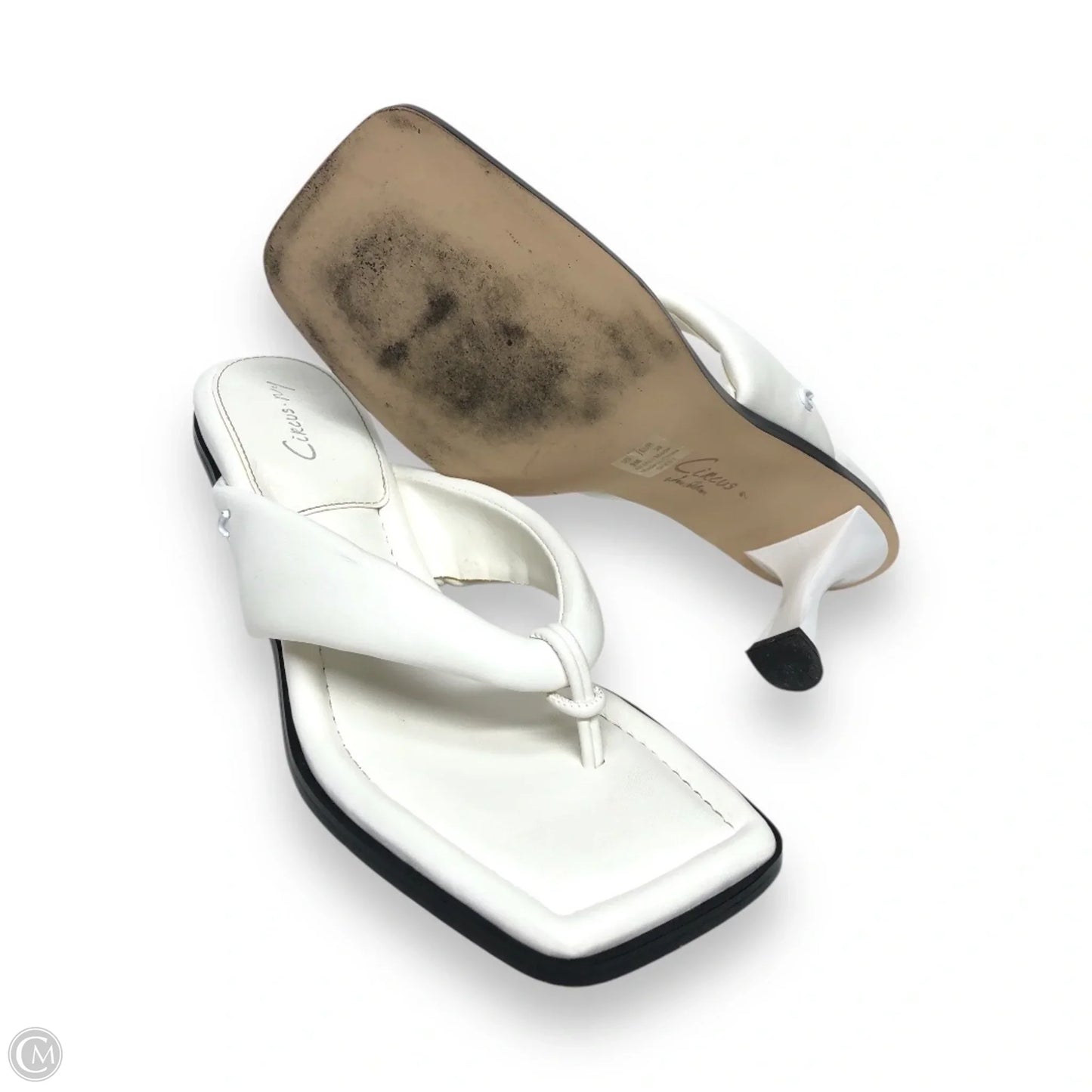 Sandals Heels Stiletto By Circus By Sam Edelman In White, Size: 9