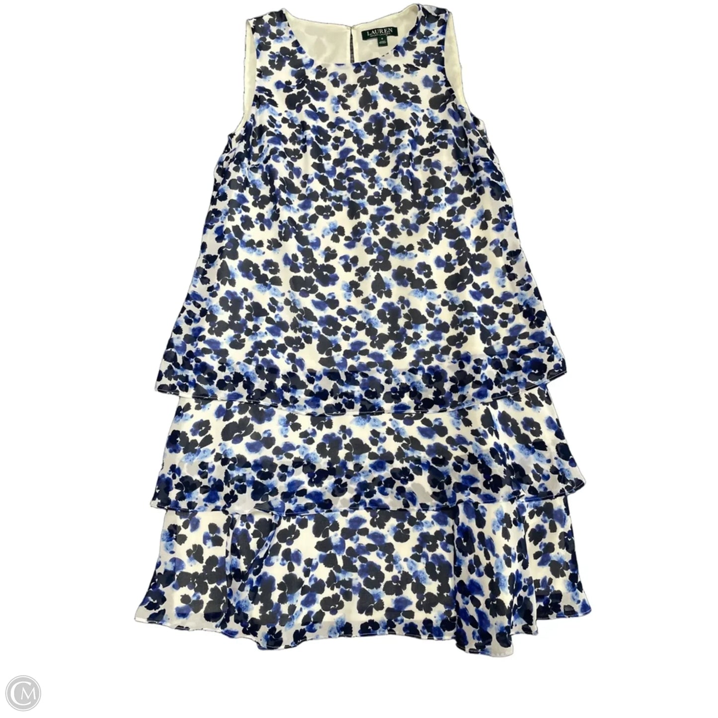 Dress Casual Short By Lauren By Ralph Lauren In Blue & White, Size: 6