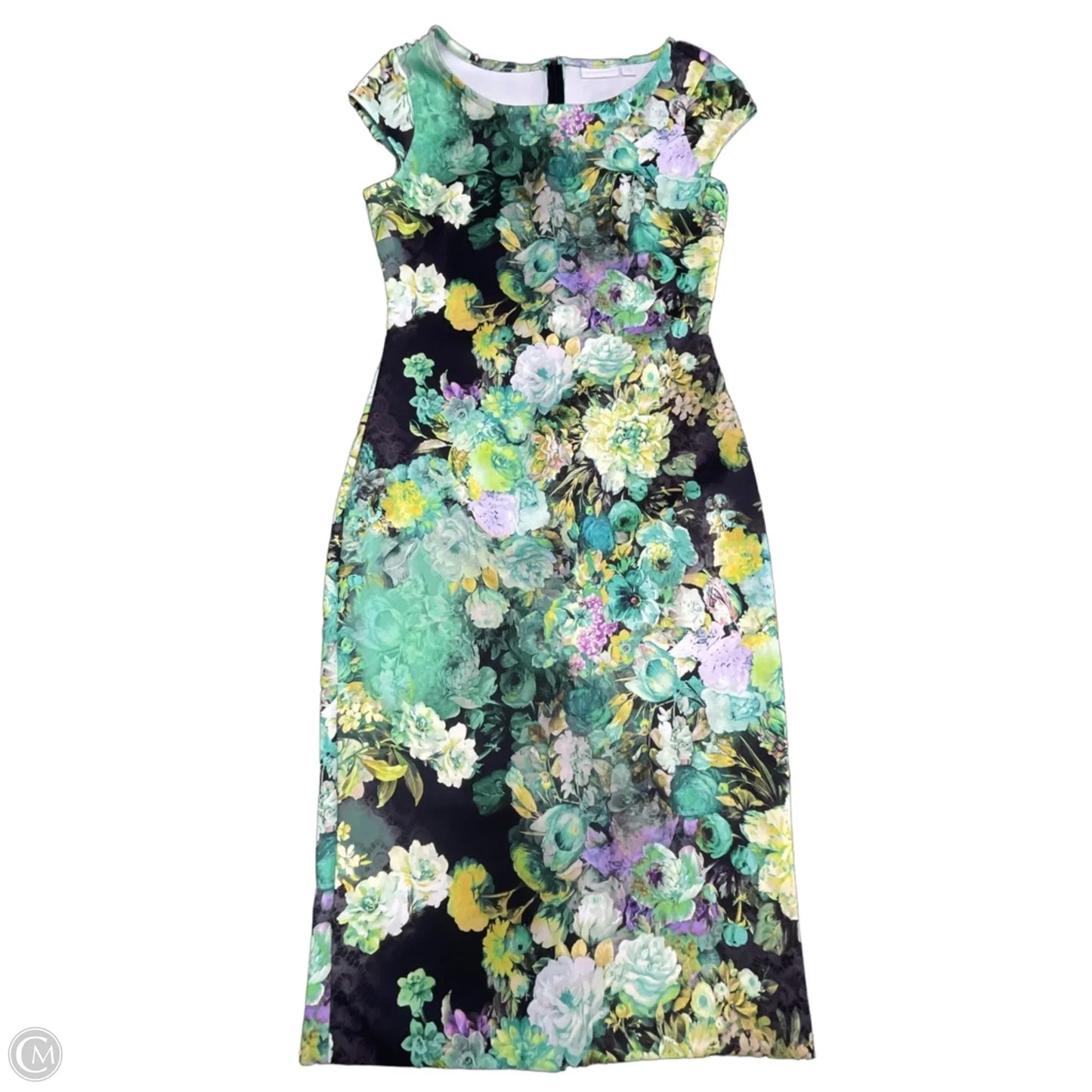 Dress Casual Midi By New York And Co In Floral Print, Size: S