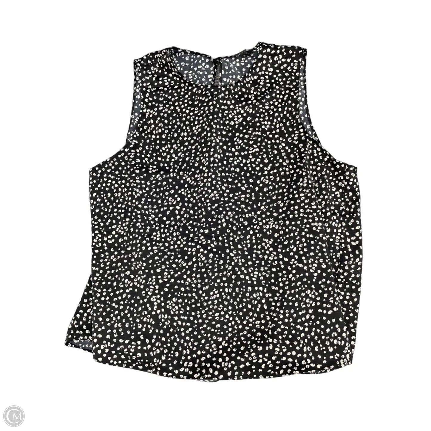 Top Sleeveless By Banana Republic In Black & White, Size: Xxl