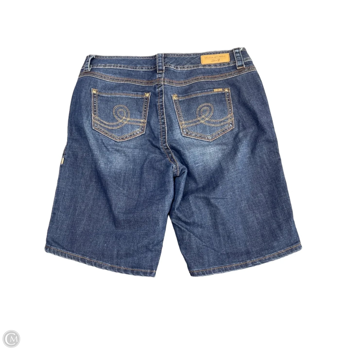 Shorts By Melissa Mccarthy In Blue Denim, Size: 16