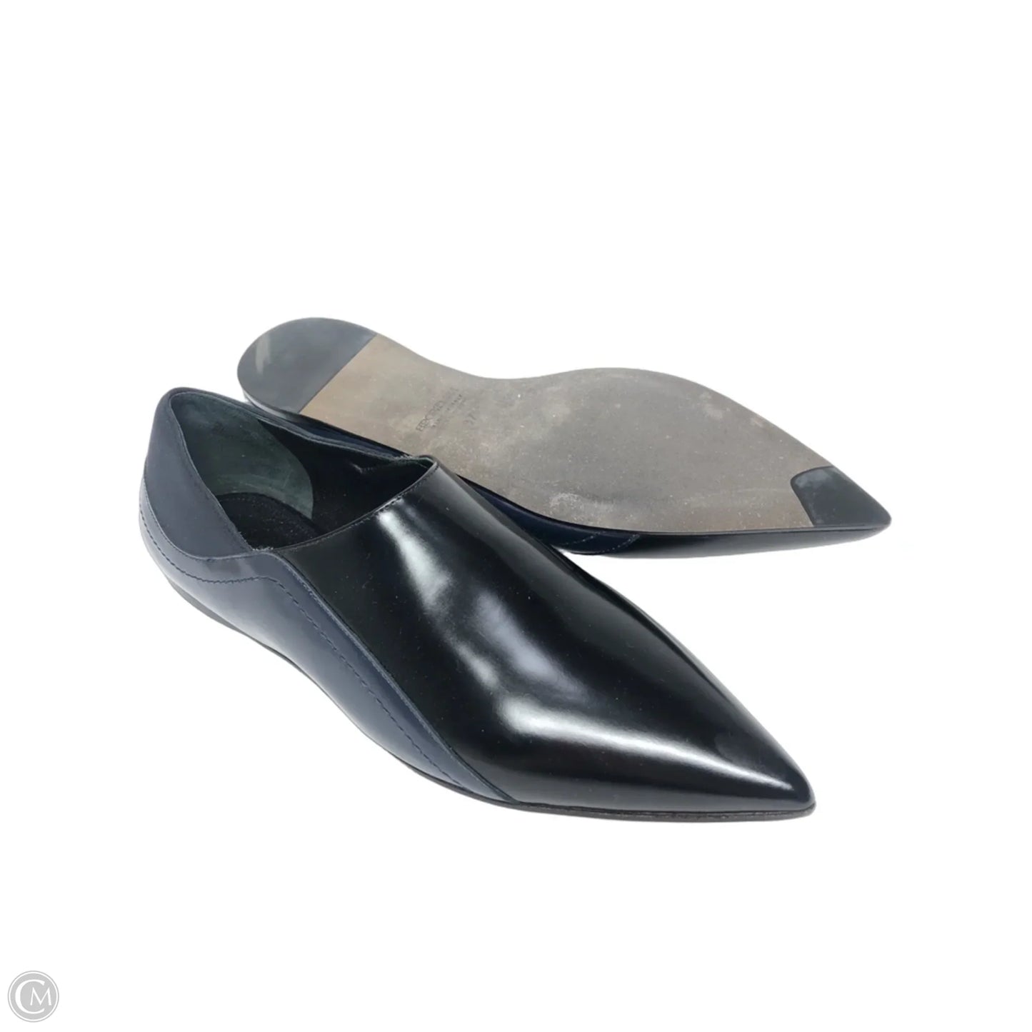 Shoes Designer By Max Mara In Black & Blue, Size: 7