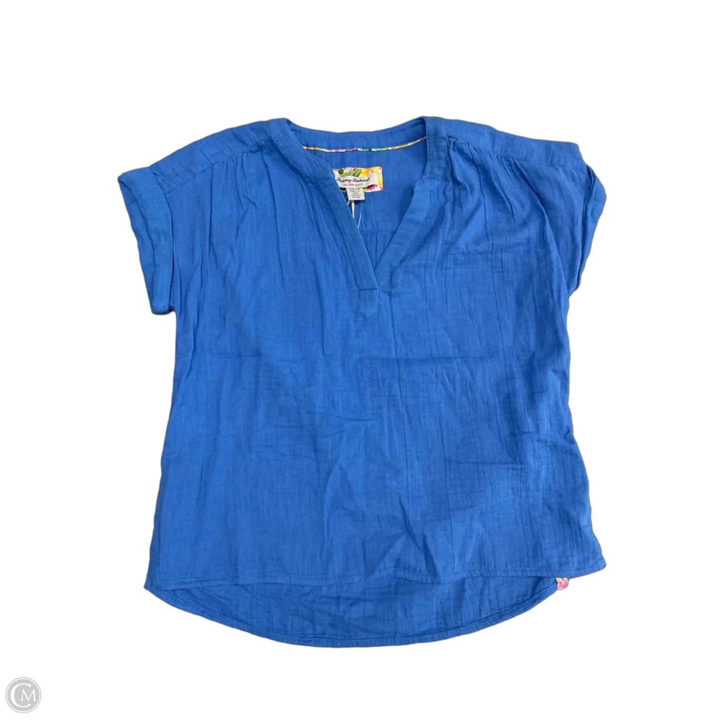 Top Short Sleeve By Tommy Bahama In Blue, Size: Xs