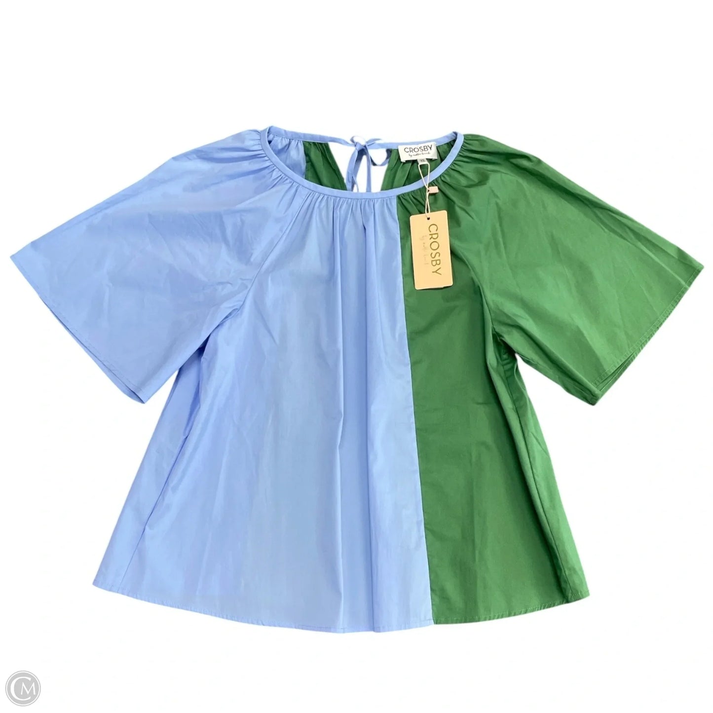 Top Short Sleeve By Crosby In Blue & Green, Size: Xs