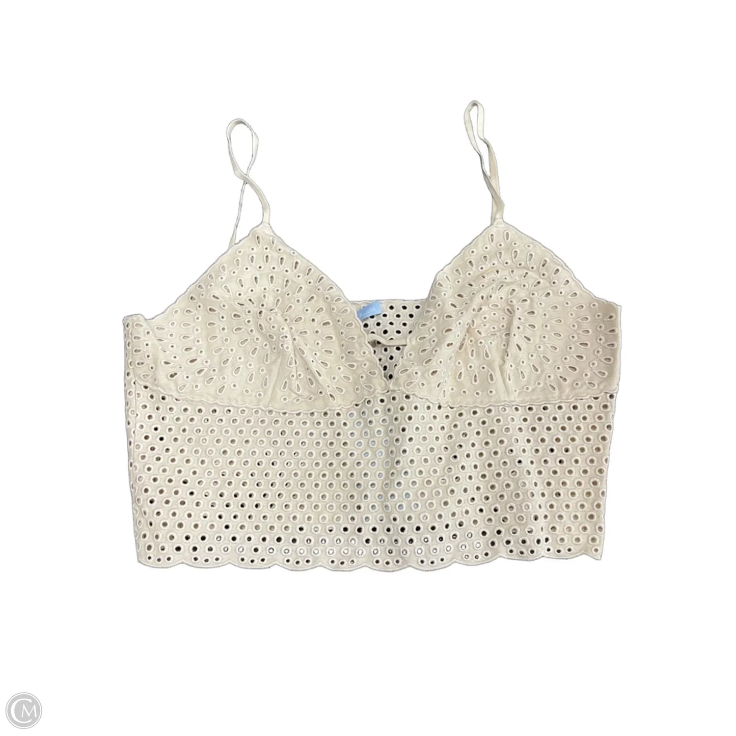 Top Sleeveless By Antonio Melani In Cream, Size: 14