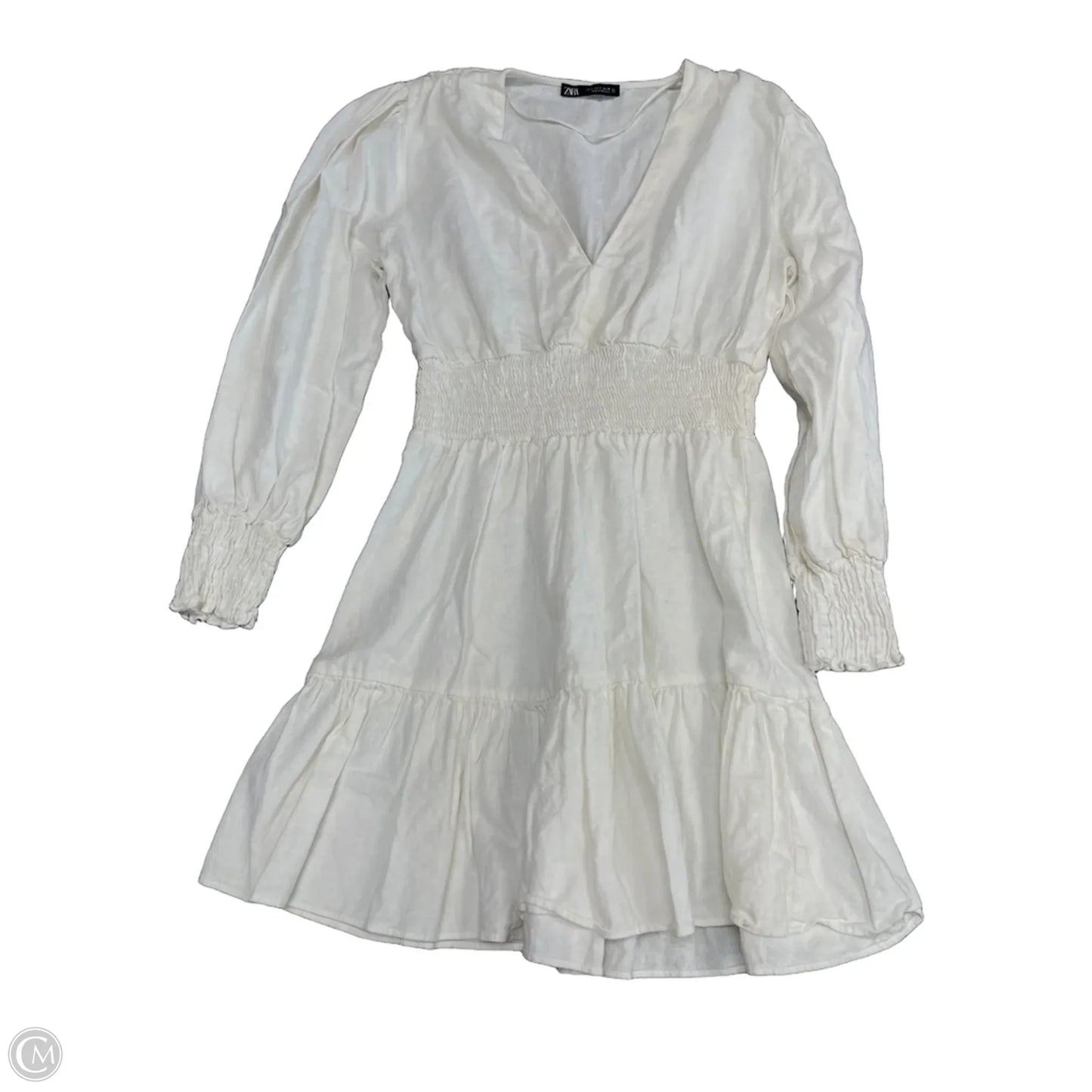 Dress Casual Short By Zara In White, Size: S