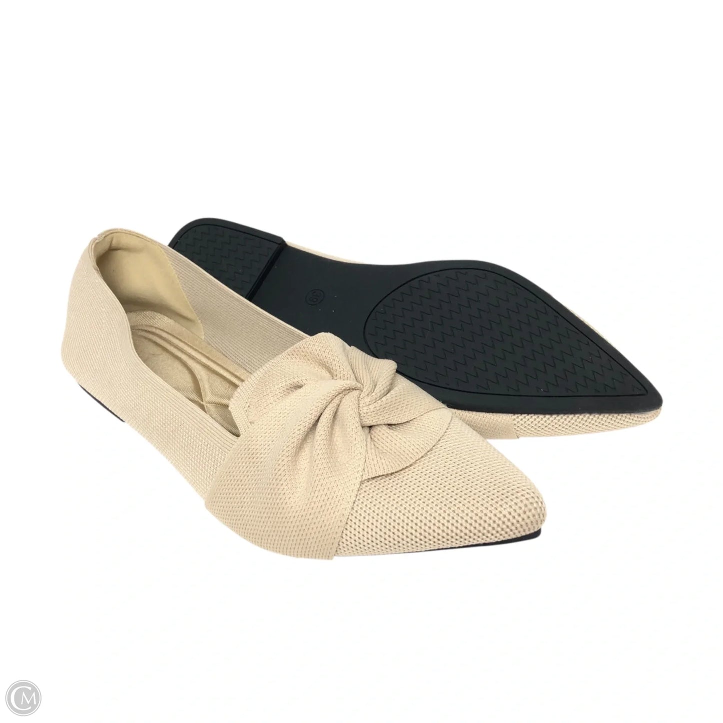 Shoes Flats By Clothes Mentor In Tan, Size: 8.5