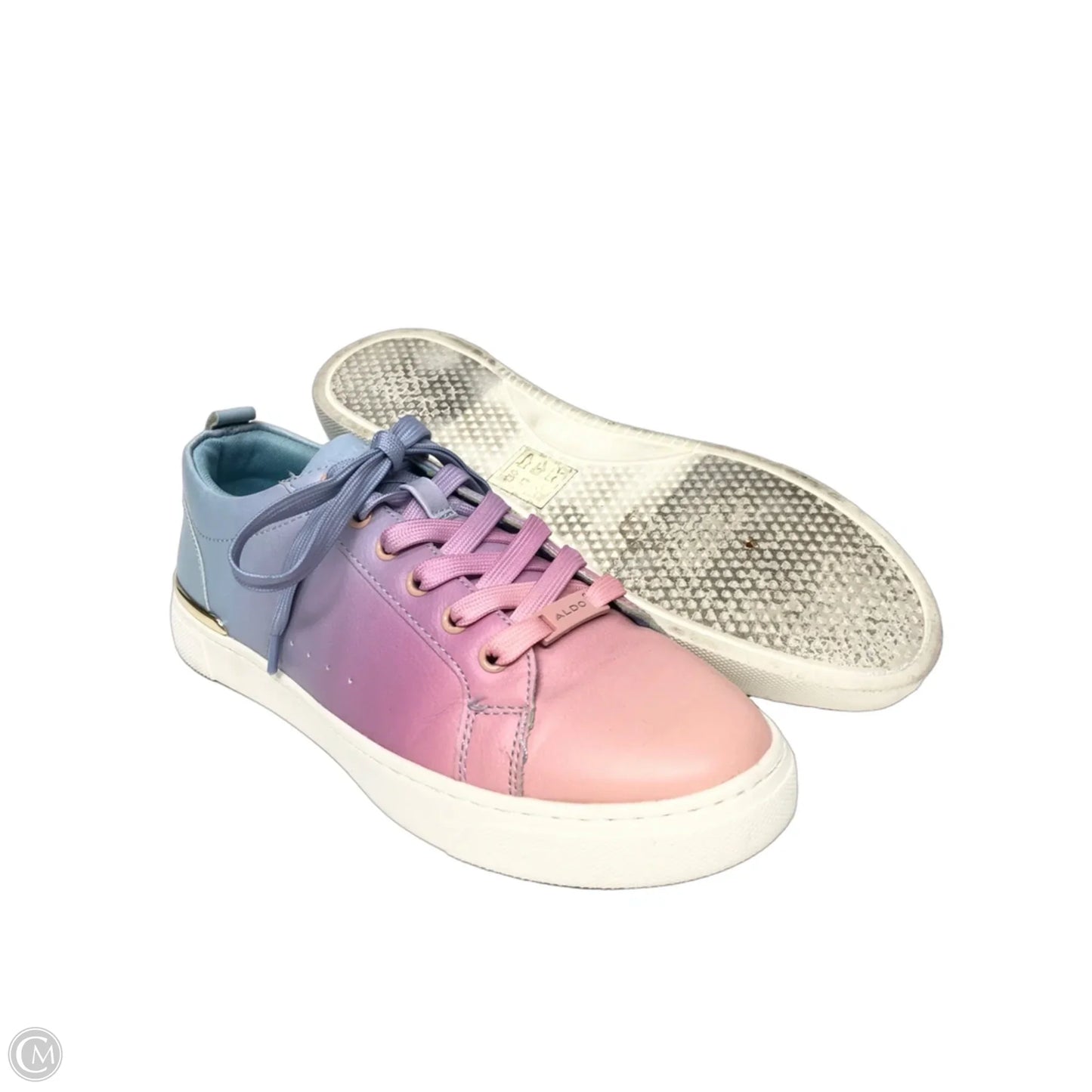 Shoes Sneakers By Aldo In Blue & Pink, Size: 7.5