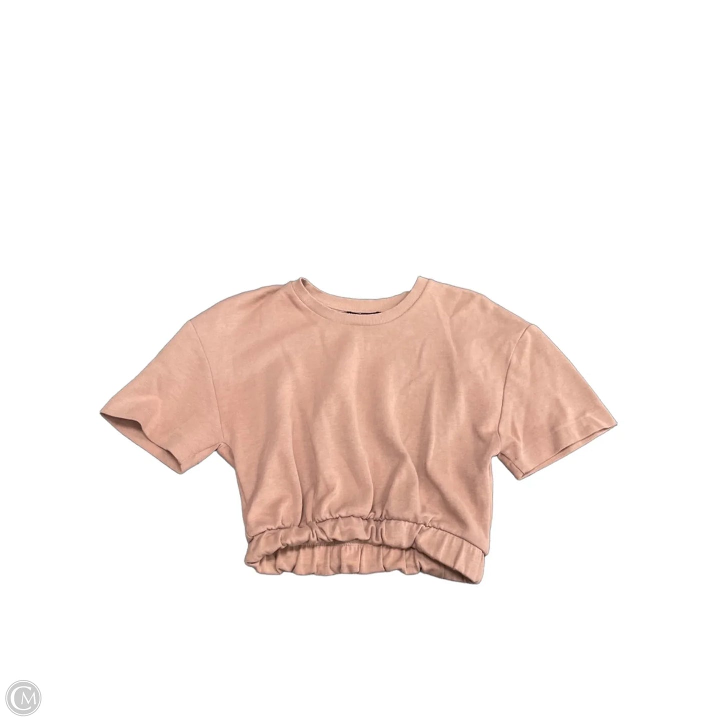 Top Short Sleeve By Zara In Mauve, Size: S