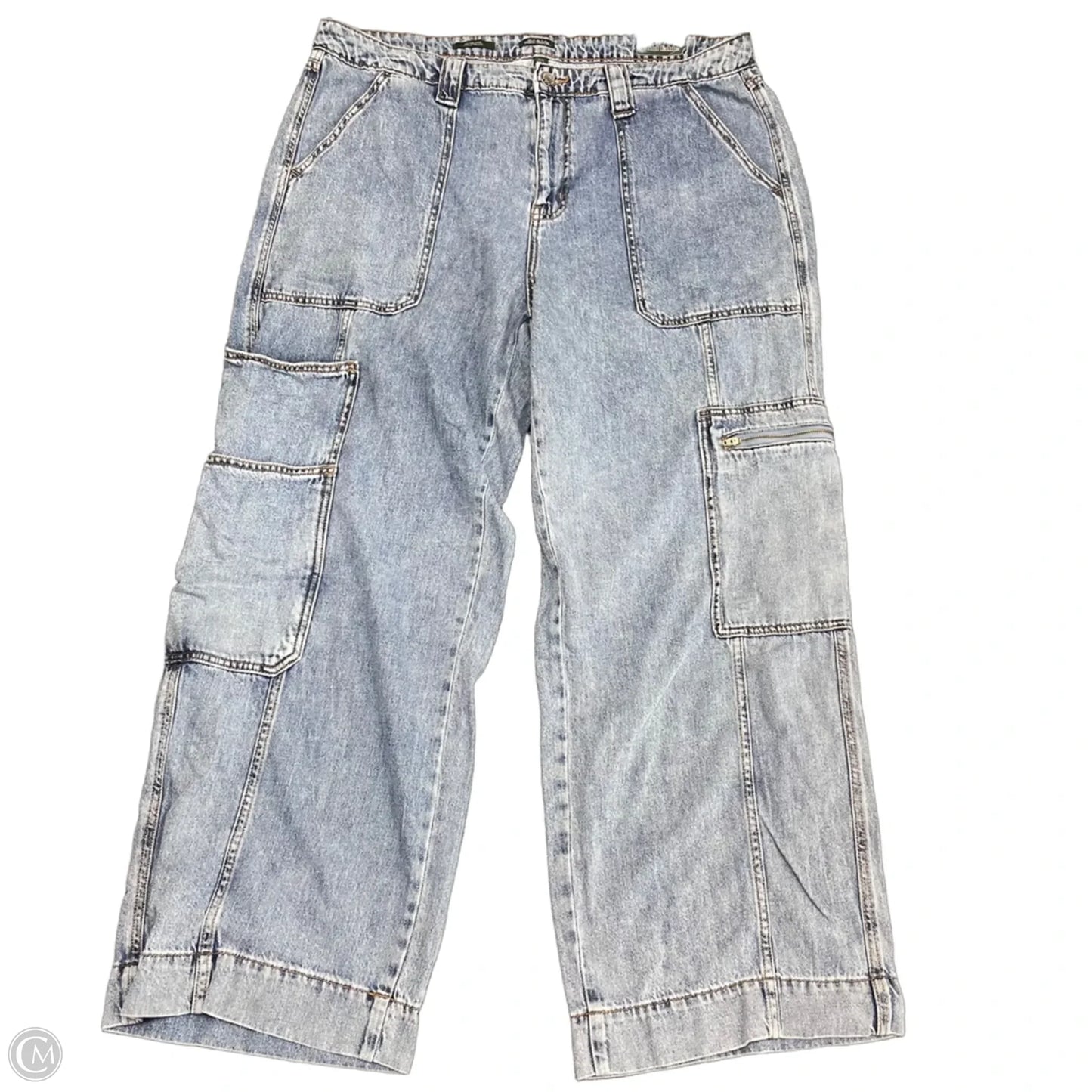 Jeans Wide Leg By Wild Fable In Blue Denim, Size: 16