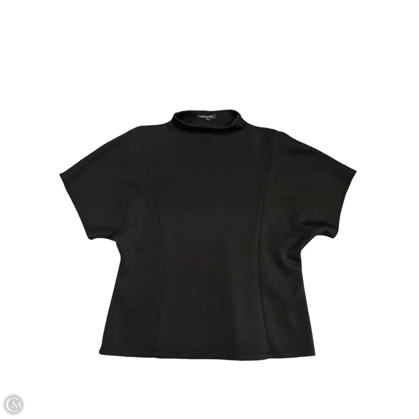 Top Short Sleeve By Banana Republic In Black, Size: Xl