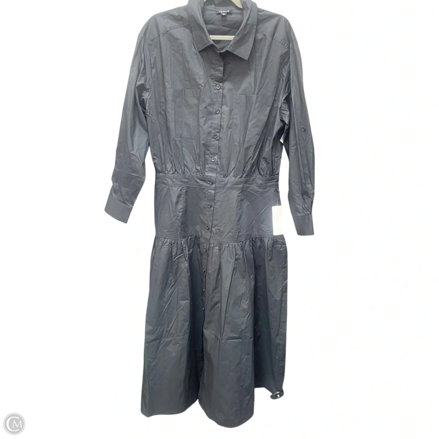 Dress Casual Midi By Venus In Black, Size: 12