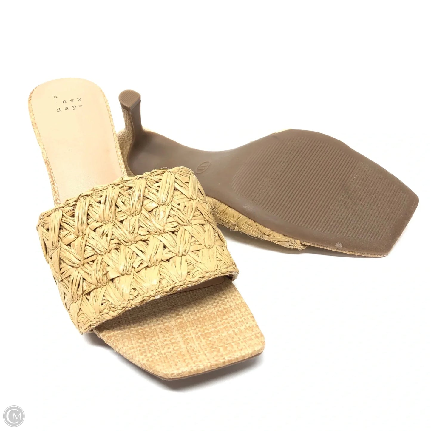 Sandals Heels Stiletto By A New Day In Tan, Size: 11