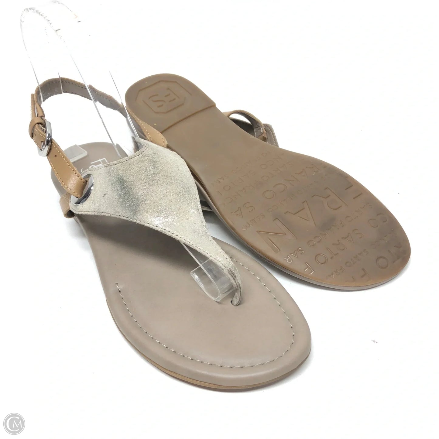 Sandals Flats By Franco Sarto In Taupe, Size: 8