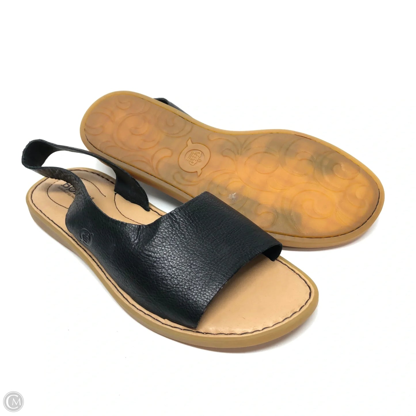 Sandals Flats By Born In Black, Size: 8