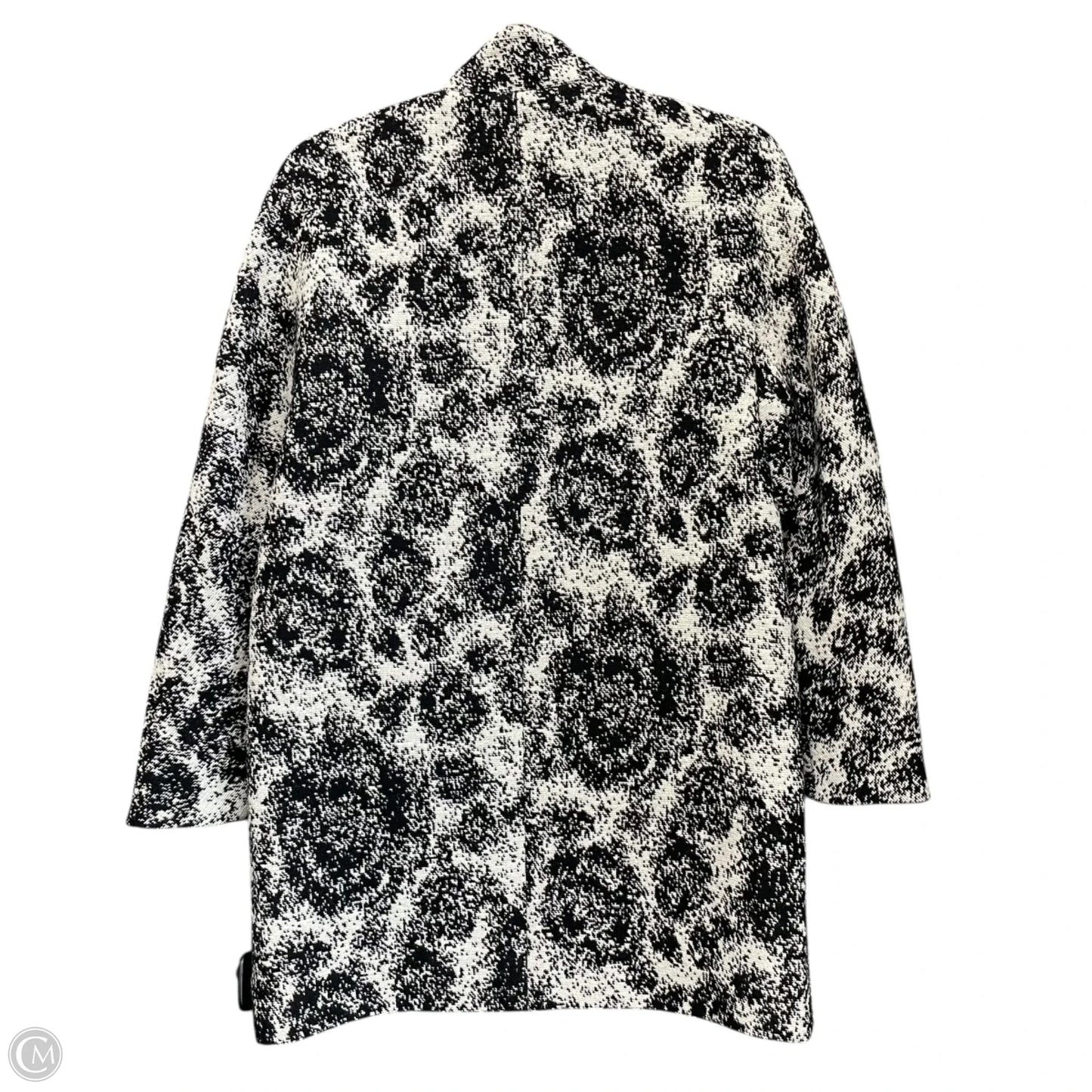 Coat Peacoat By Etcetra In Black & Cream, Size: 0