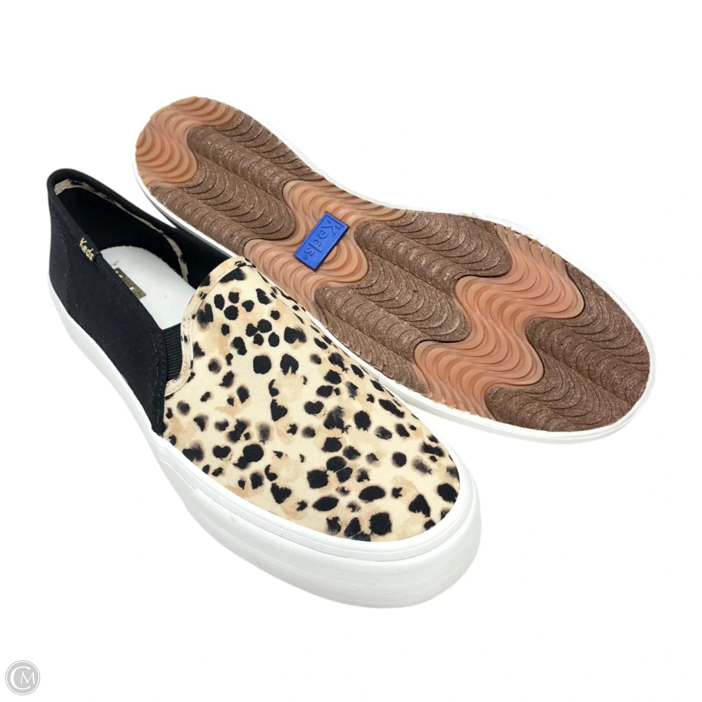 Shoes Sneakers By Keds In Black & Tan, Size: 11