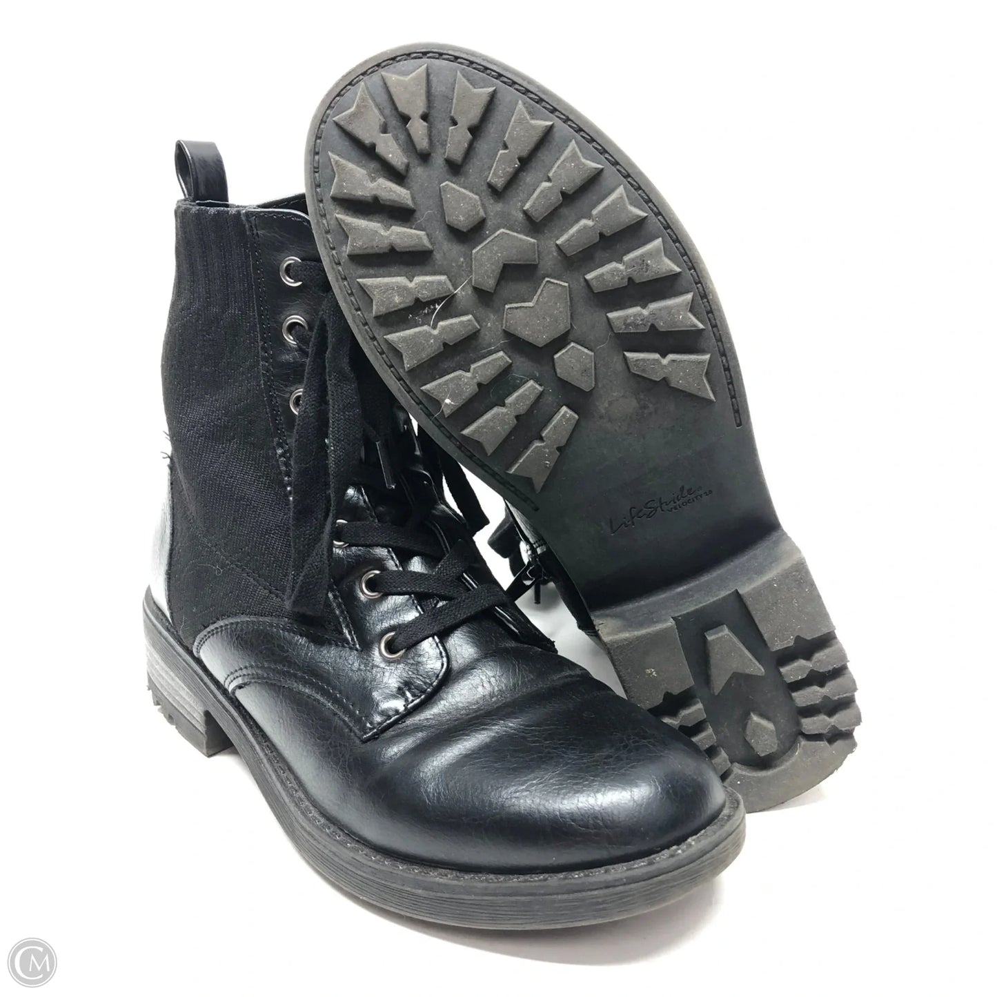 Boots Ankle Heels By Life Stride In Black, Size: 7.5