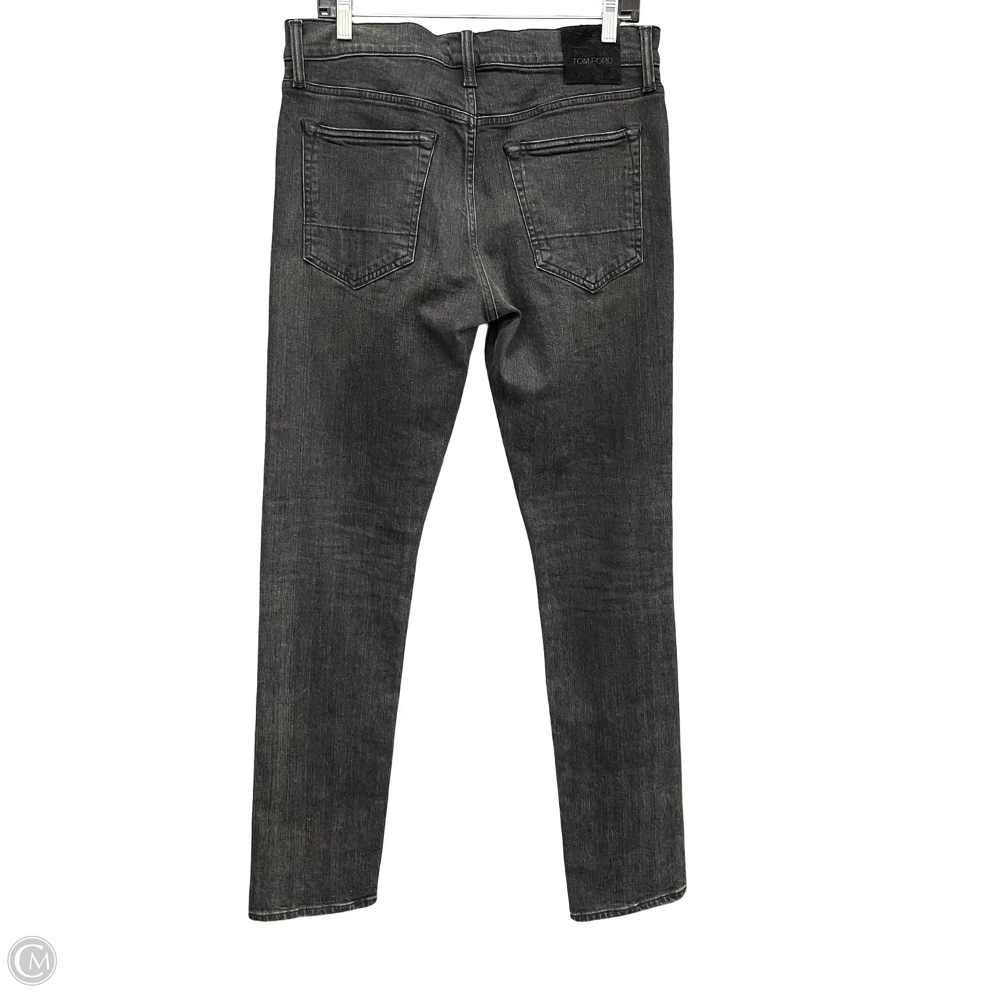 Jeans Luxury Designer By Tom Ford In Grey Denim, Size: 14