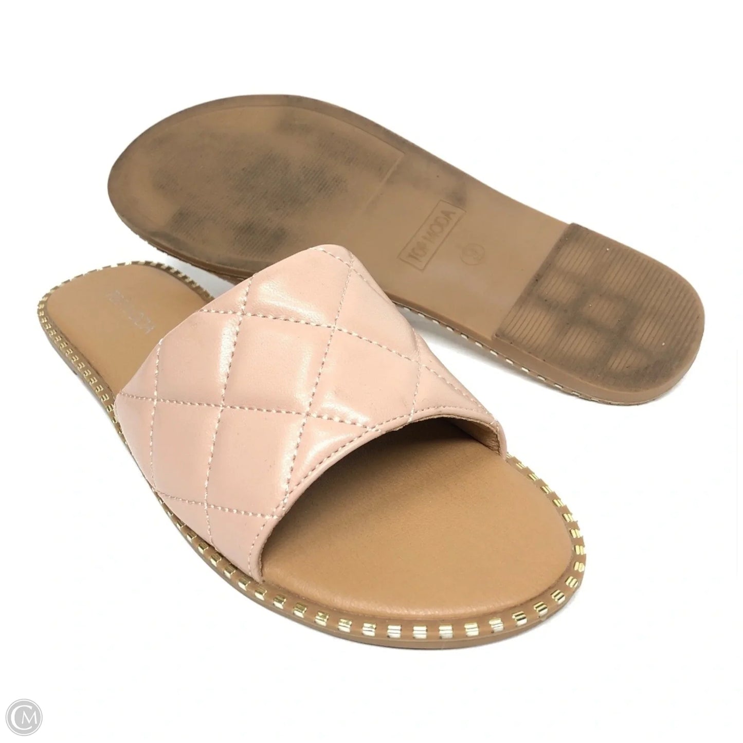 Sandals Flats By Top Moda In Pink, Size: 9.5