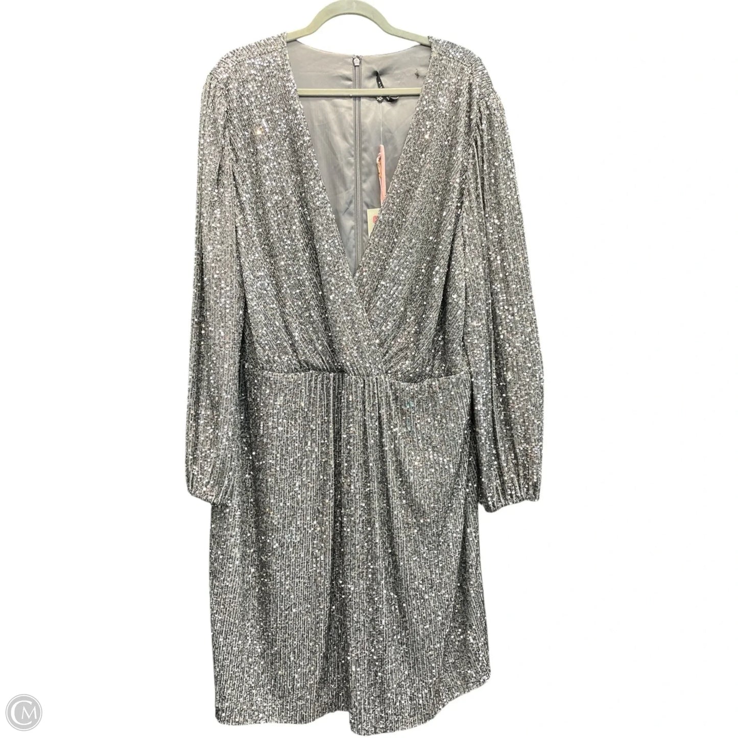 Dress Party Short By Alex Marie In Silver, Size: 24