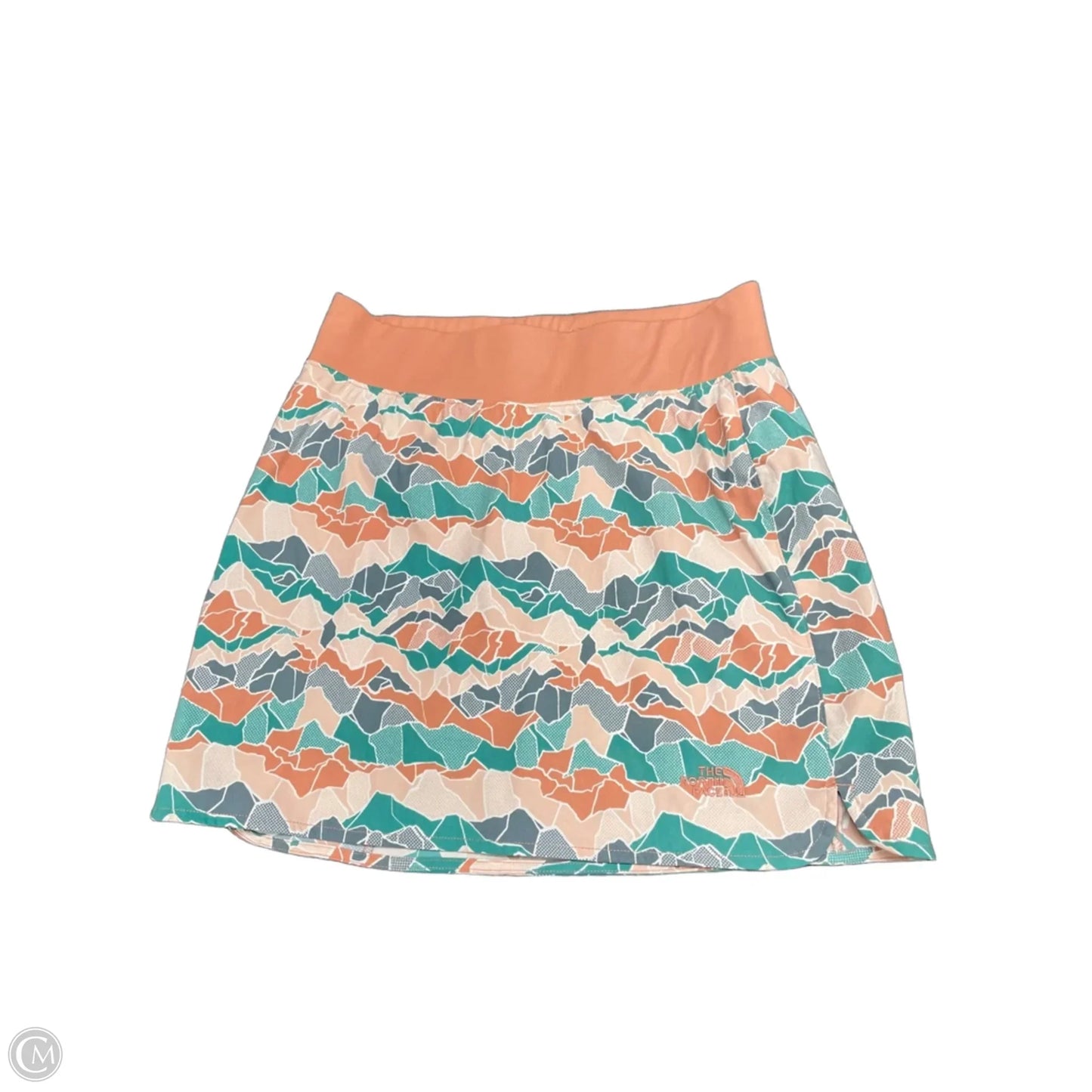 Athletic Skort By The North Face In Green & Orange, Size: M