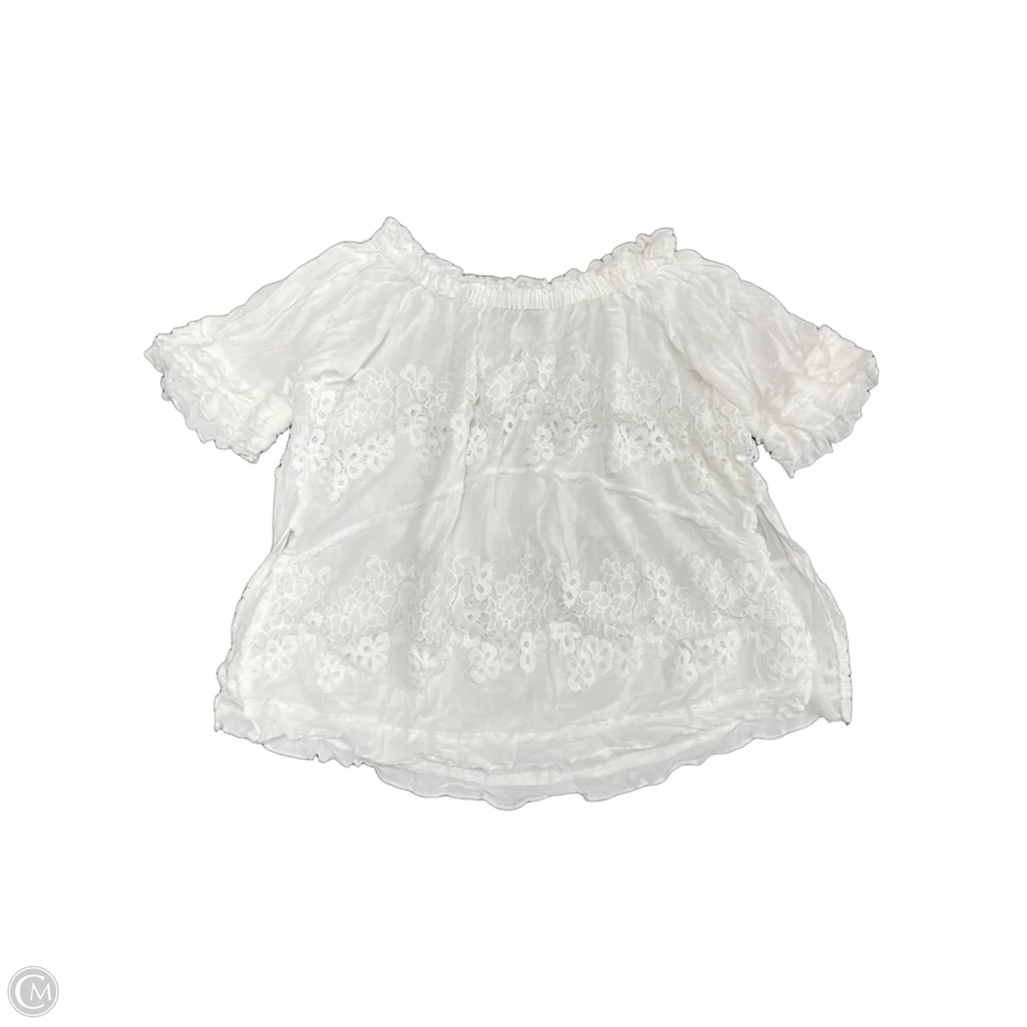 Top Short Sleeve By Vici In White, Size: S