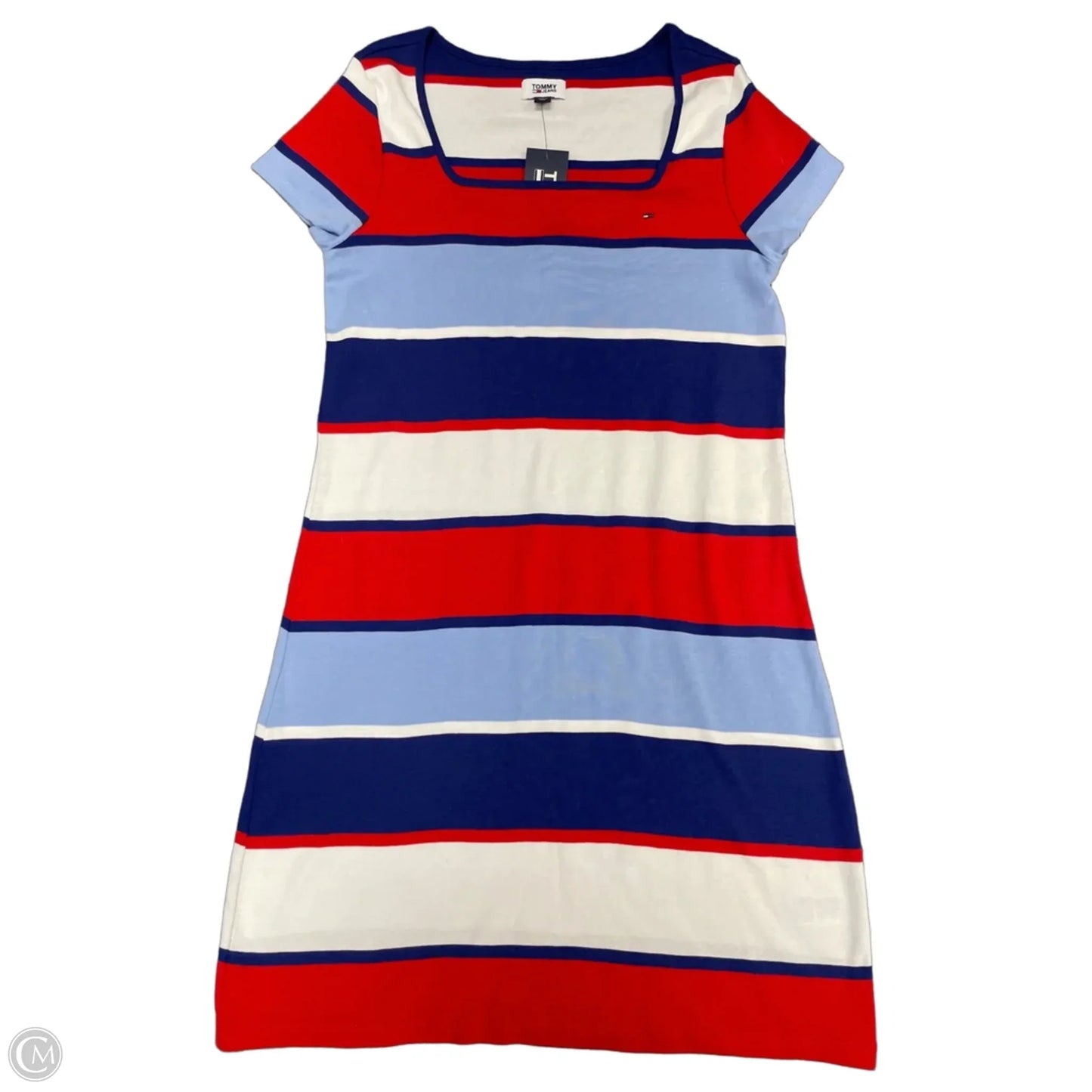 Dress Casual Short By Tommy Hilfiger In Blue & Red & White, Size: M