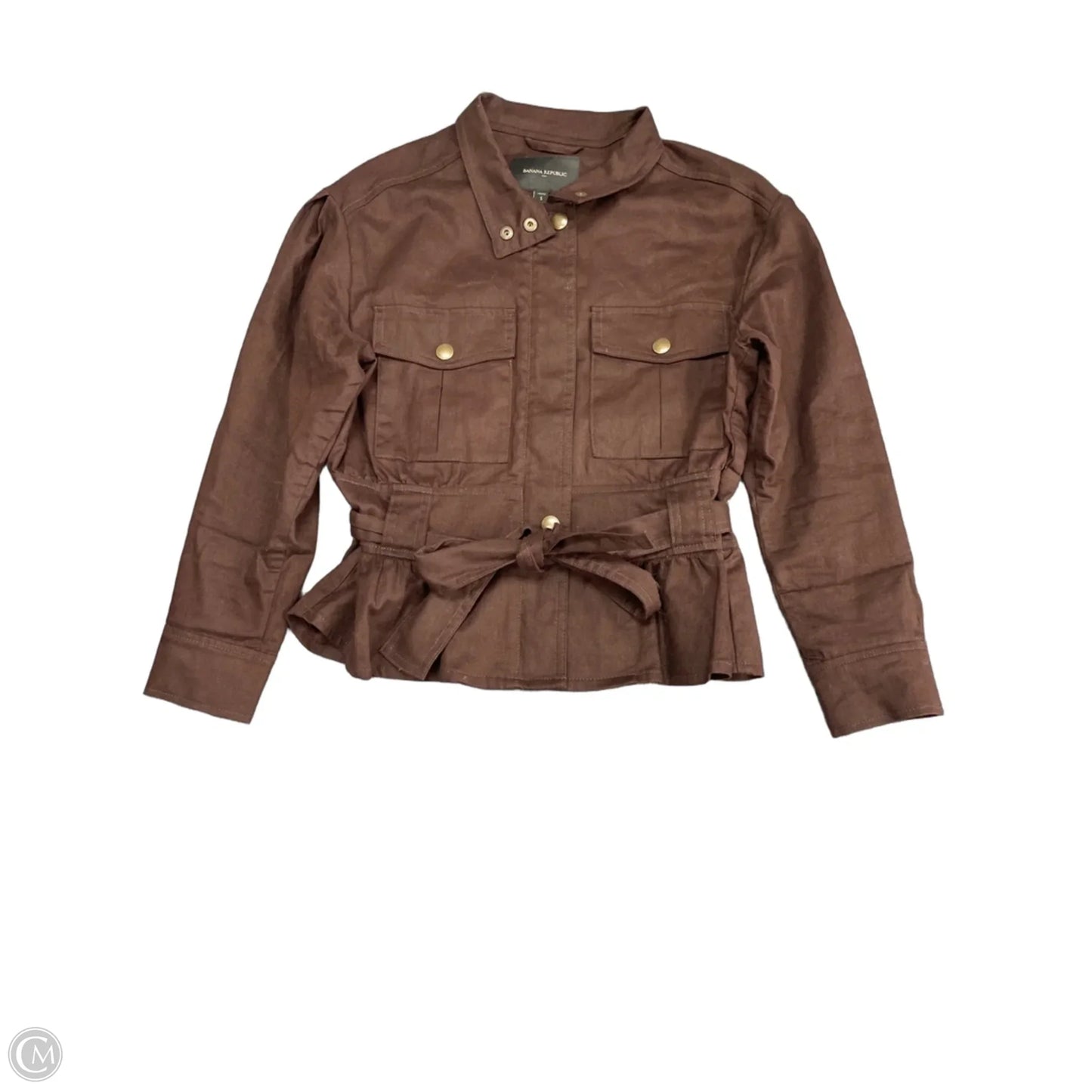 Top Short Sleeve By Banana Republic In Brown, Size: Sp