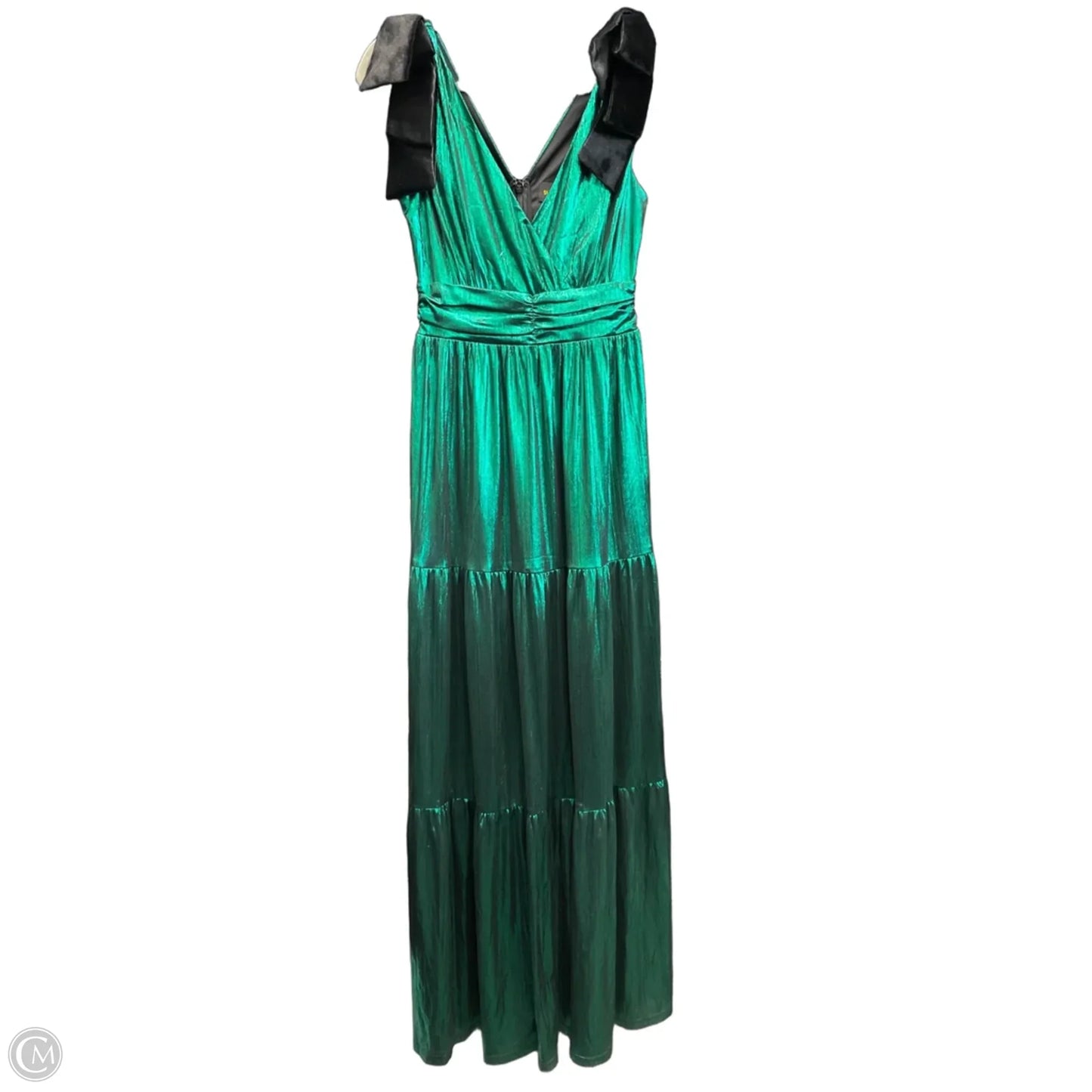 Dress Party Long By Sugar Lips In Black & Green, Size: S