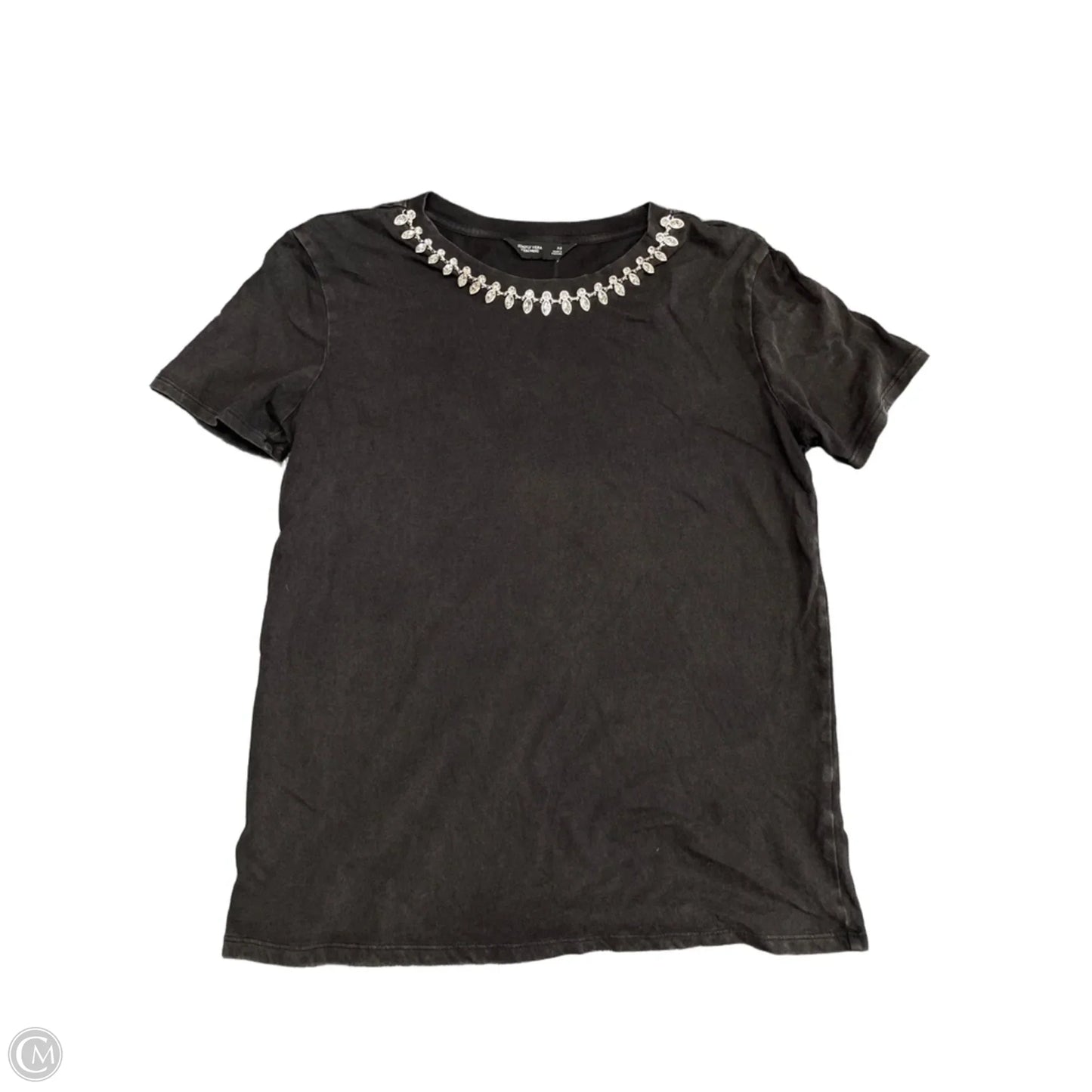 Top Short Sleeve By Simply Vera In Grey, Size: Xs