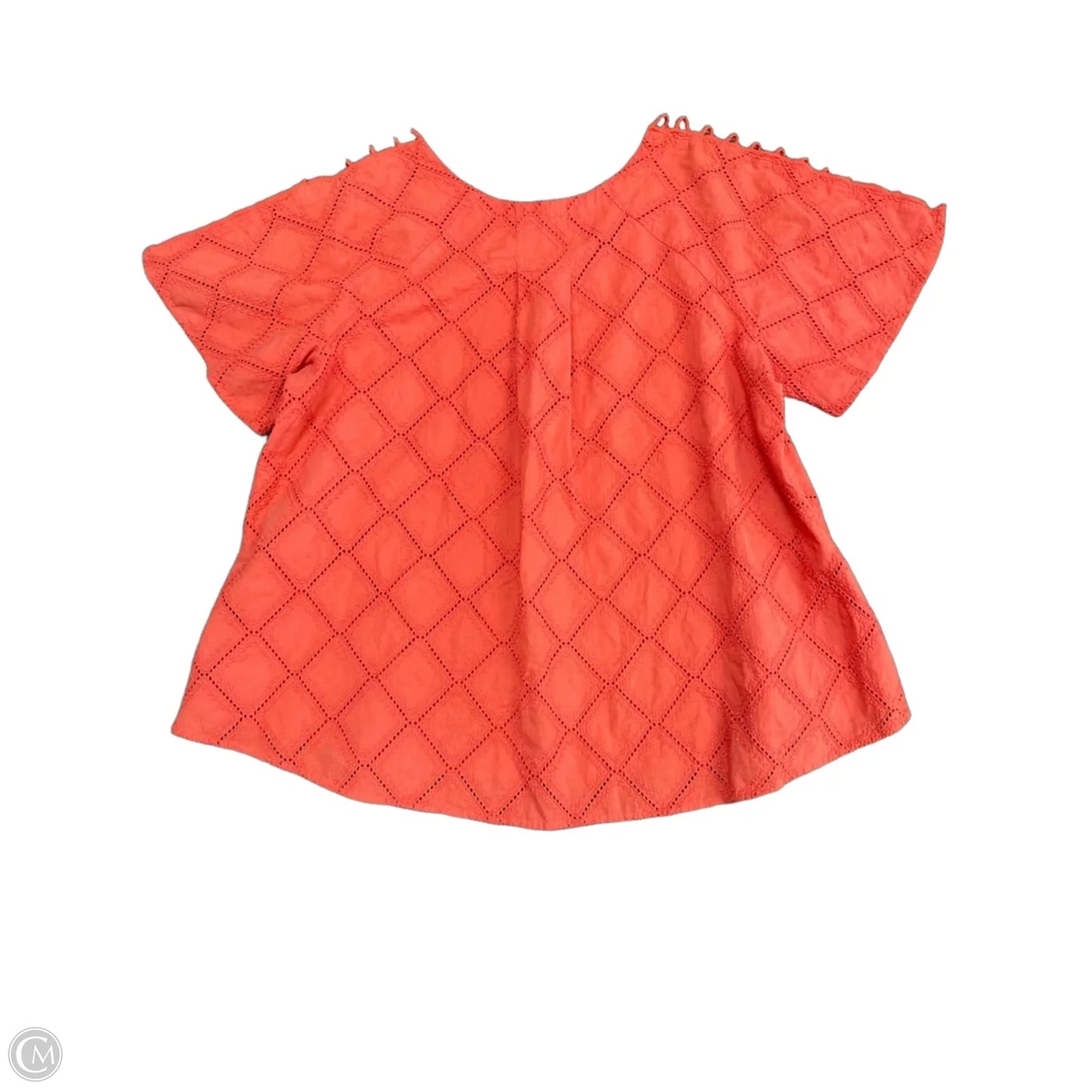 Top Short Sleeve By Madewell In Orange, Size: M