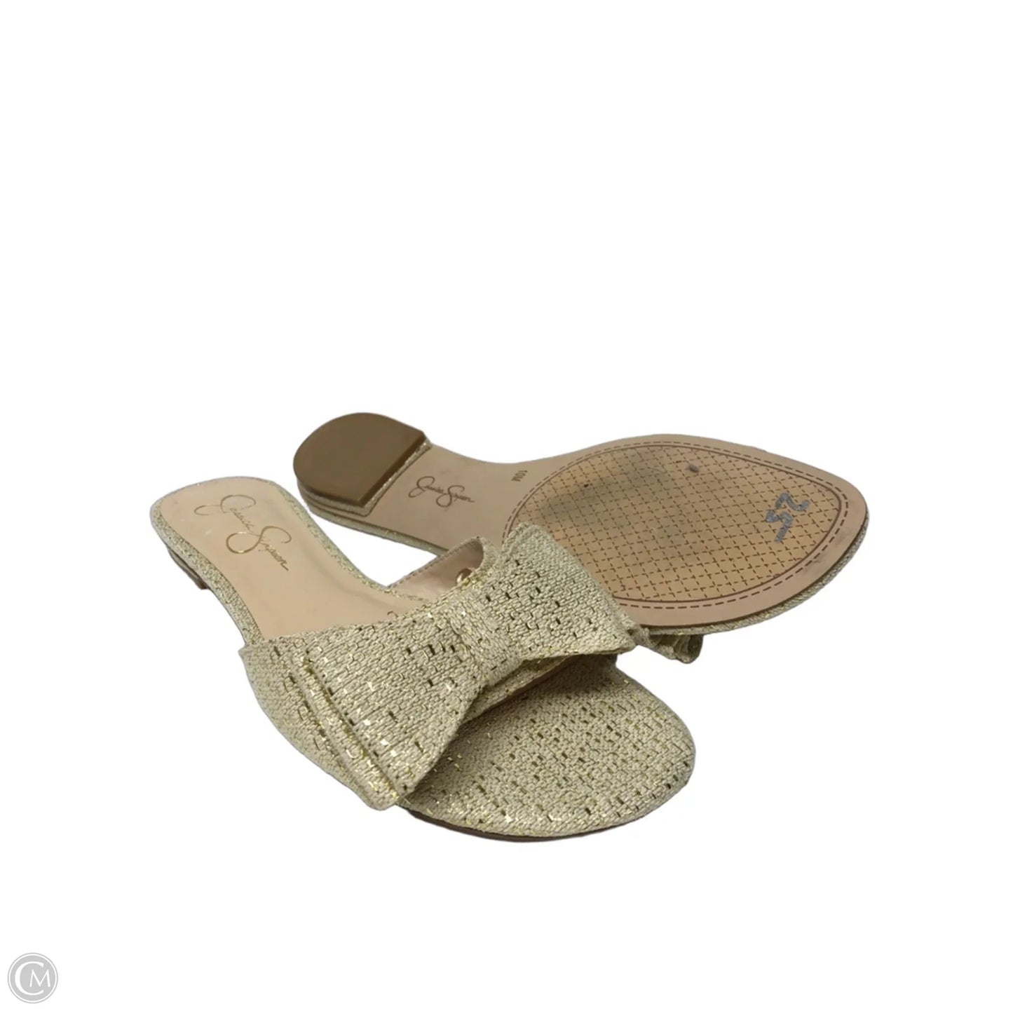Sandals Flats By Jessica Simpson In Beige, Size: 10