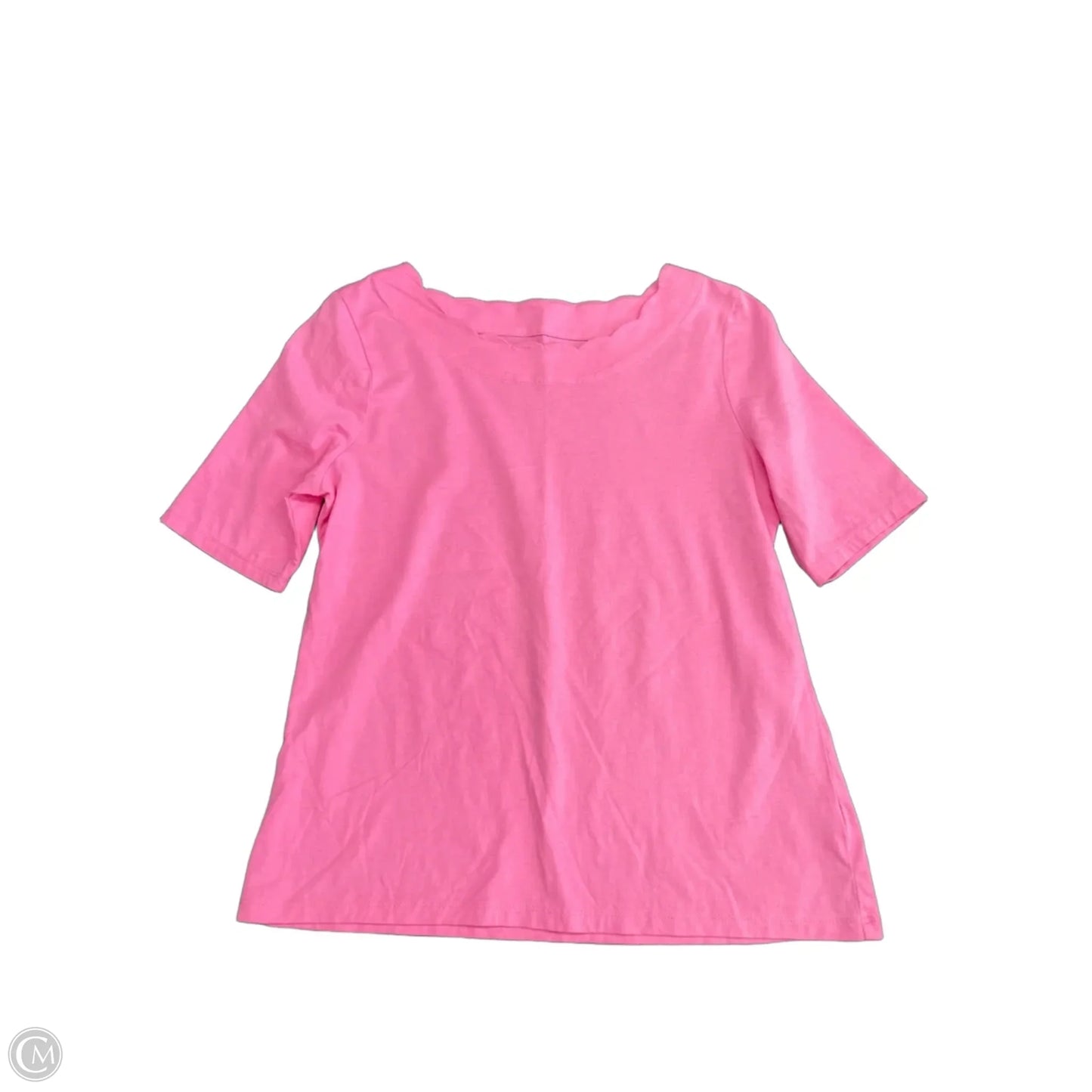 Top Short Sleeve Basic By Talbots In Pink, Size: Mp