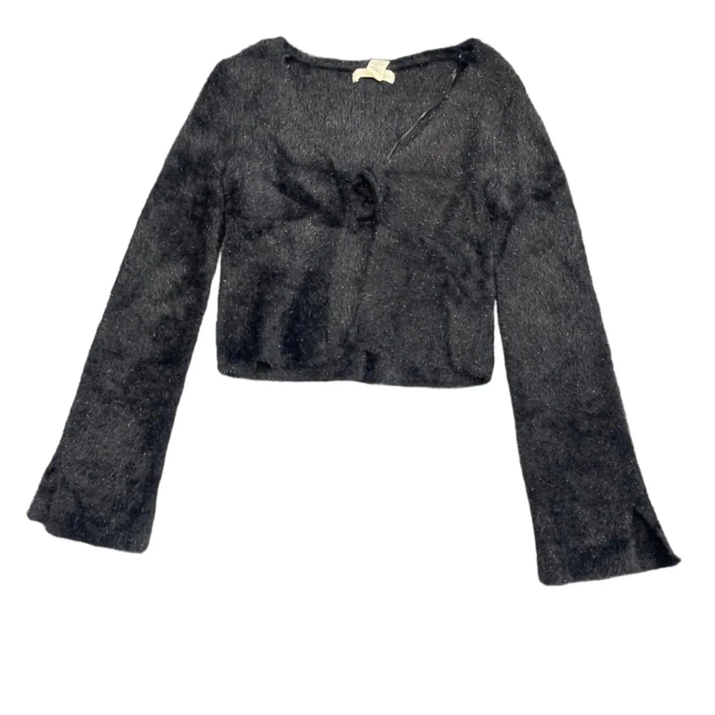 Sweater Cardigan By Happily Grey In Black, Size: S