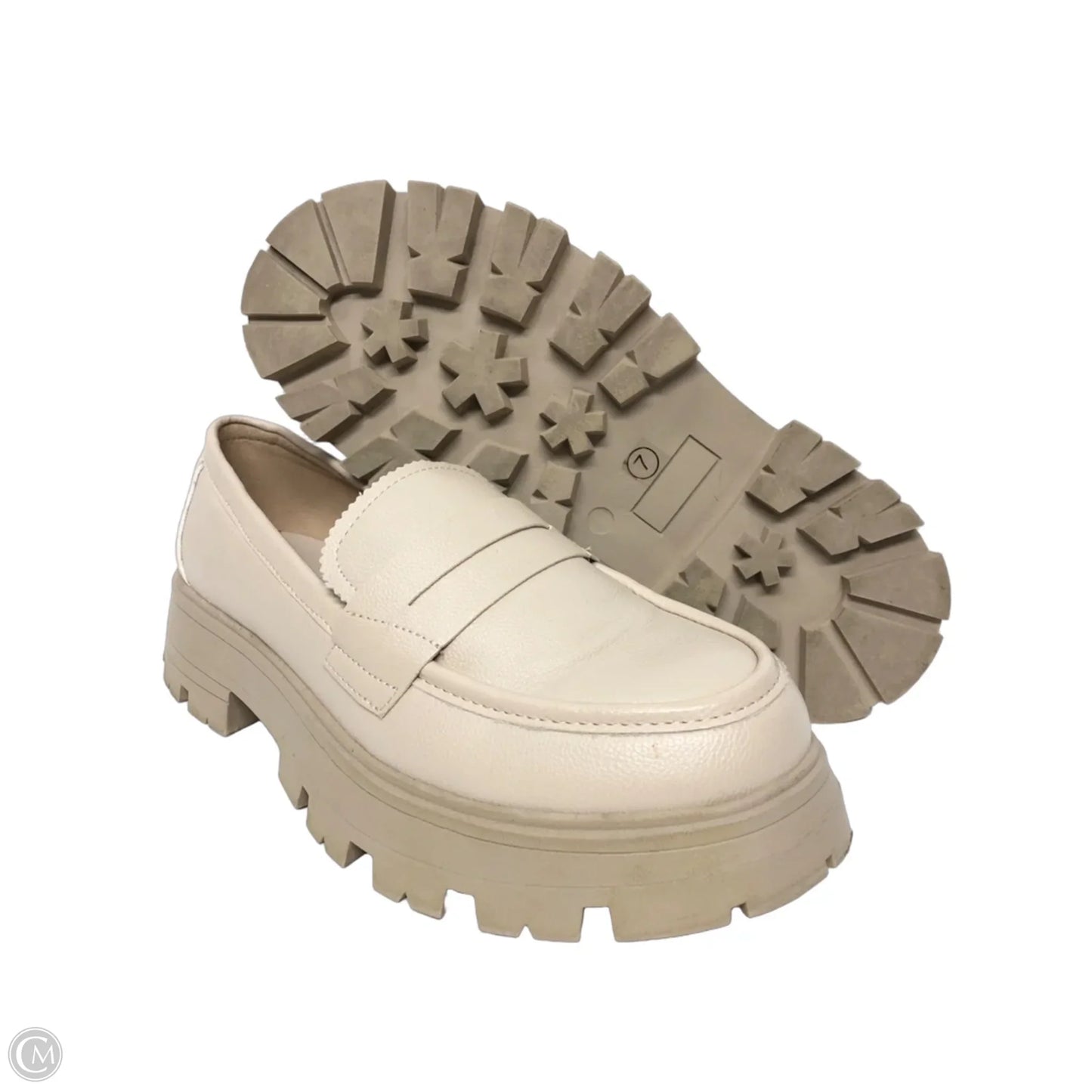 Shoes Heels Platform By Cme In Beige, Size: 7
